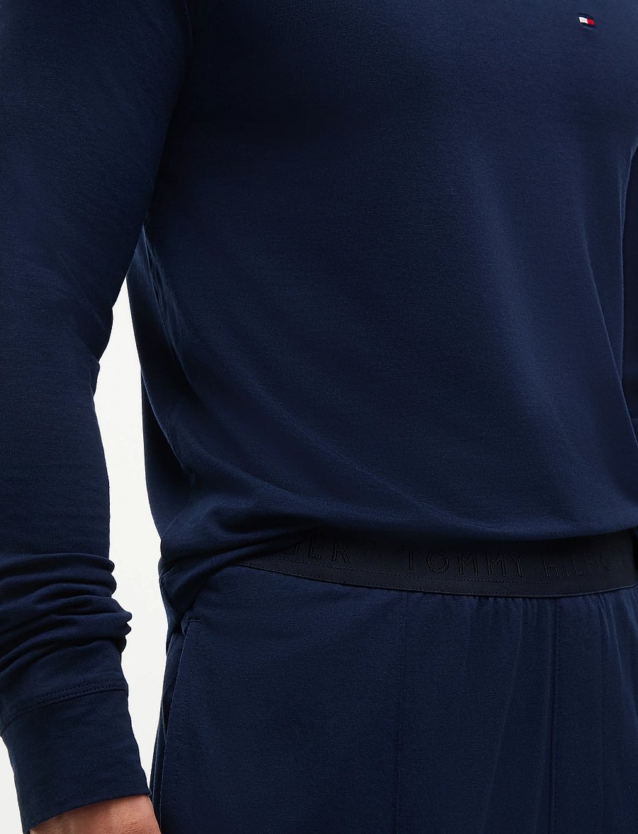Tommy Hilfiger - LS MODAL PJ SET - pyjamasets - dark blue - 0