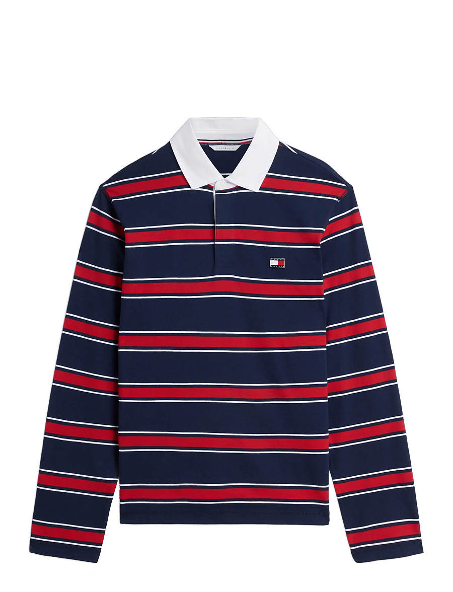 Tommy Hilfiger - LS RUGBY PJ SET - pyjama sets - rwb yd stripe carbon navy - 3