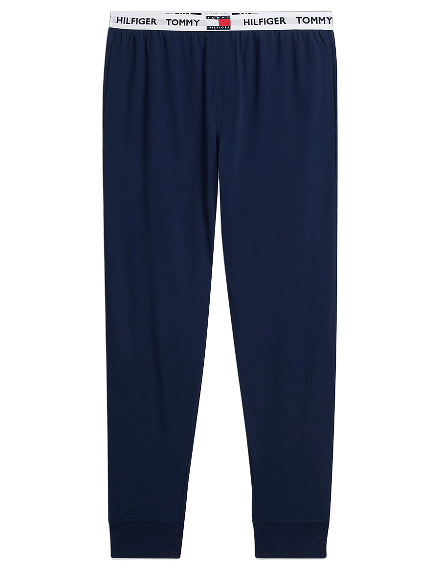 Tommy Hilfiger - LS RUGBY PJ SET - pyjama sets - rwb yd stripe carbon navy - 4