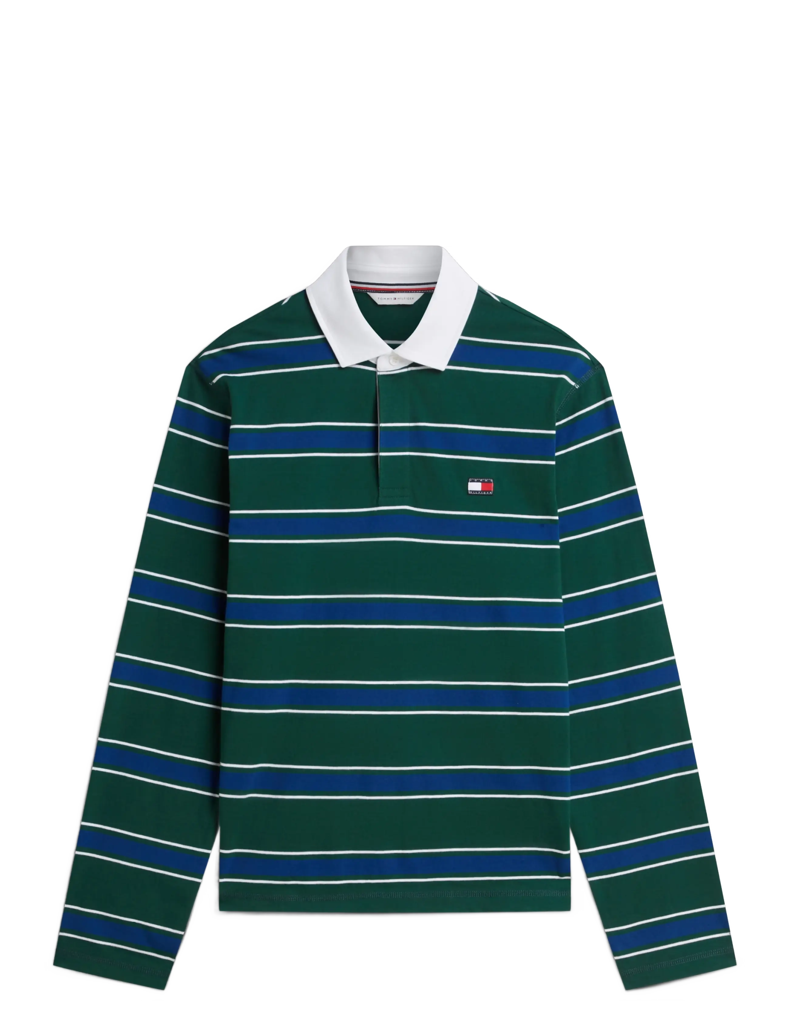 Tommy Hilfiger - LS RUGBY PJ SET - pidžaamakomplektid - green yd stripe mid grey heather - 3