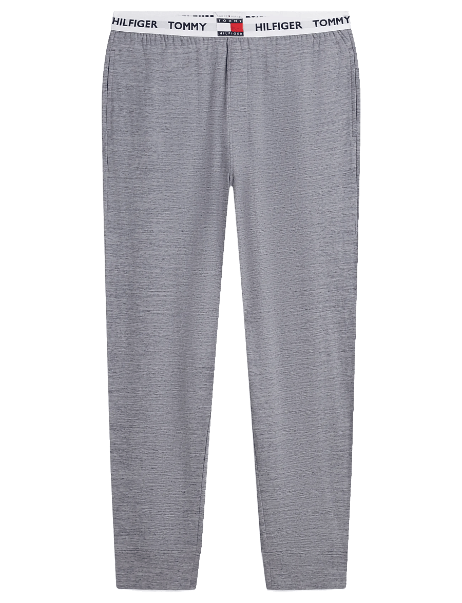 Tommy Hilfiger - LS RUGBY PJ SET - pidžaamakomplektid - green yd stripe mid grey heather - 4