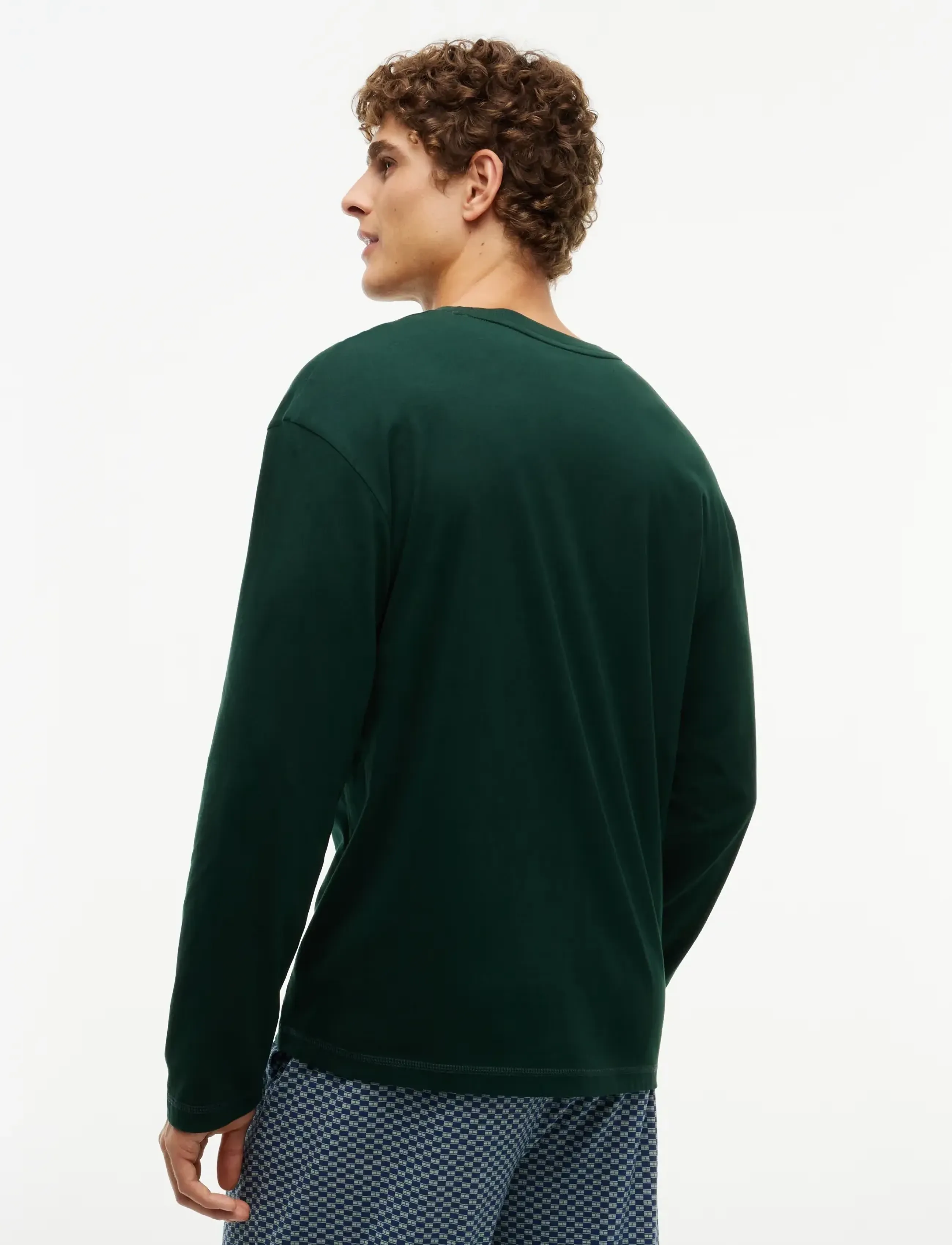 Tommy Hilfiger - LS TEE CONT. LOGO - pikkade varrukatega t-särgid - nocturnal green - 2