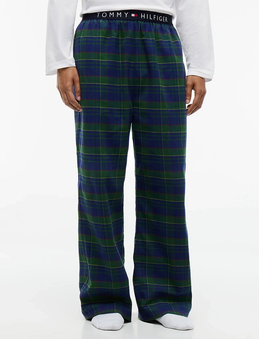 Tommy Hilfiger - FLANNEL PJ PANT WB - pidžaamapüksid - buffalo check evergreen - 0