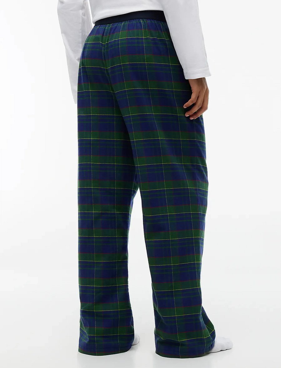 Tommy Hilfiger - FLANNEL PJ PANT WB - pidžaamapüksid - buffalo check evergreen - 2