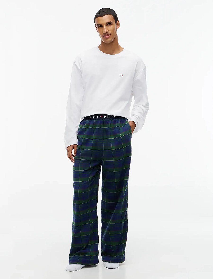 Tommy Hilfiger - FLANNEL PJ PANT WB - pidžaamapüksid - buffalo check evergreen - 3