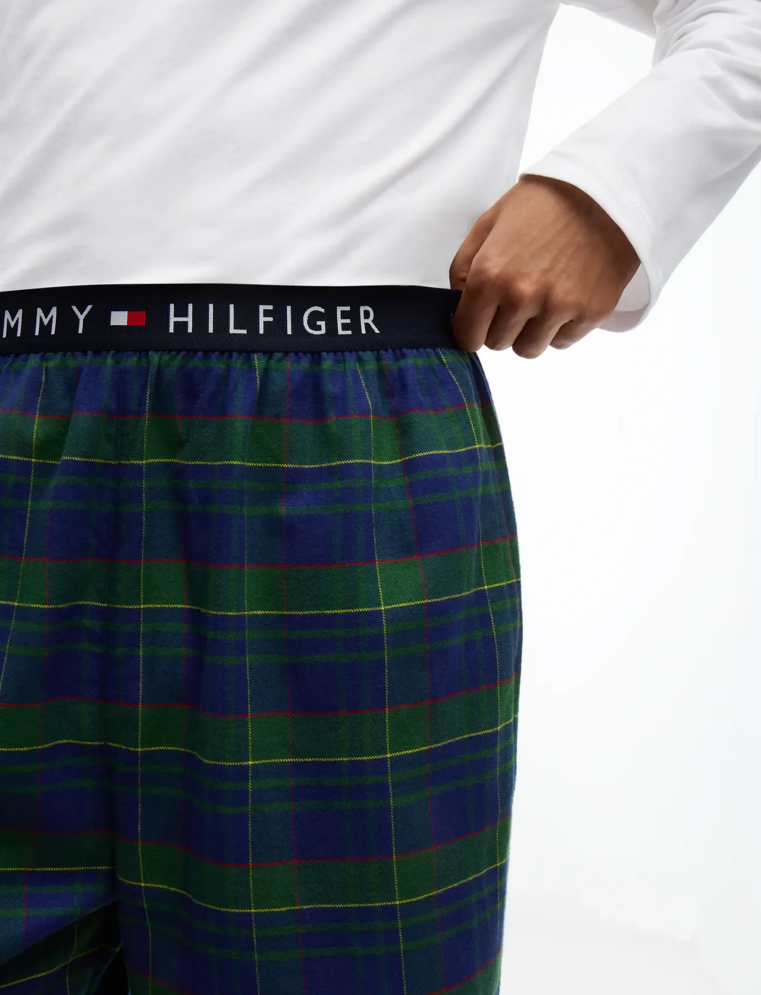 Tommy Hilfiger - FLANNEL PJ PANT WB - pidžaamapüksid - buffalo check evergreen - 4