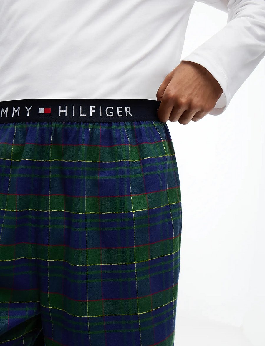 Tommy Hilfiger - FLANNEL PJ PANT WB - pidžaamapüksid - buffalo check evergreen - 4