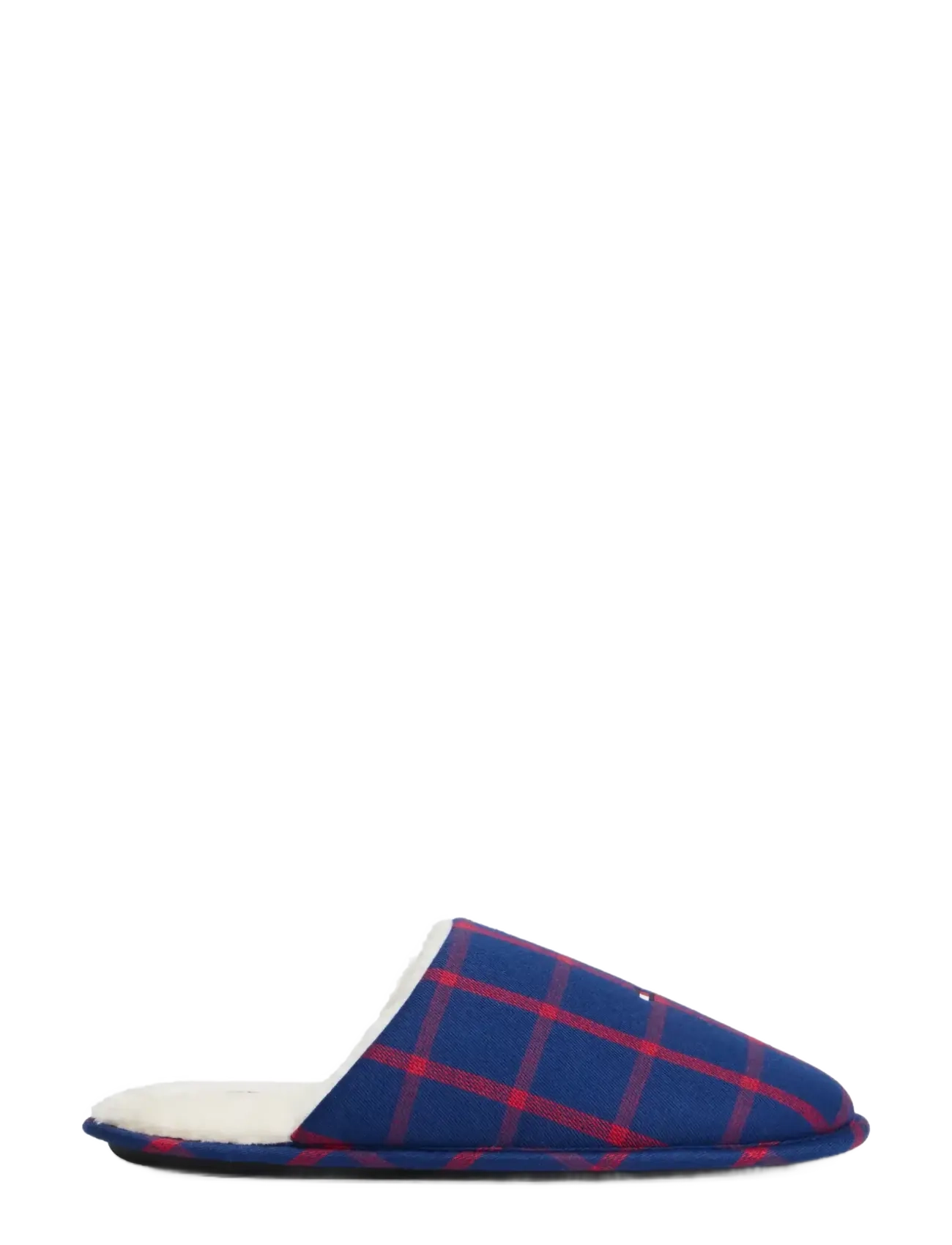 Tommy Hilfiger LS FLANNEL PJ + SLIPPERS GIFT - Hausschuhe - RICH NAVY RED CHECK / navy