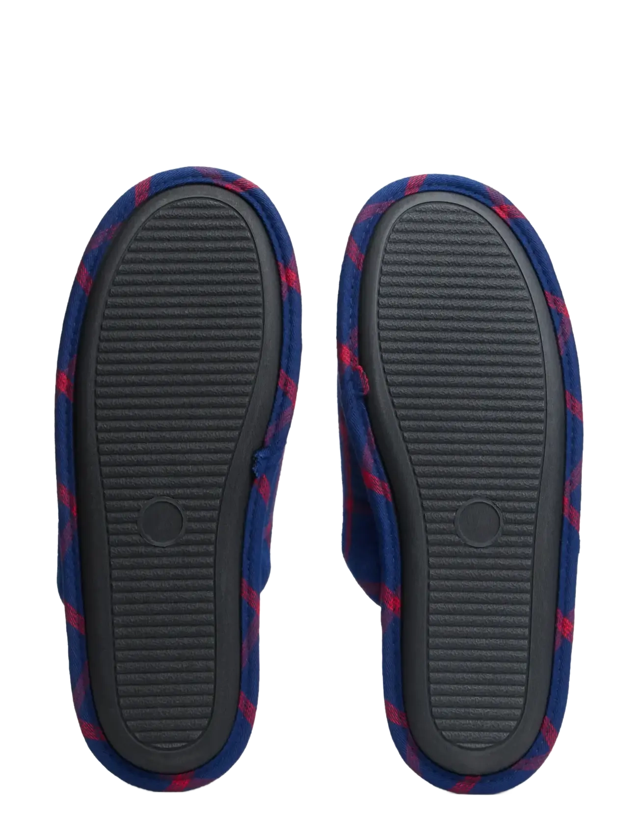 Tommy Hilfiger - LS FLANNEL PJ + SLIPPERS GIFT - rich navy red check - 5