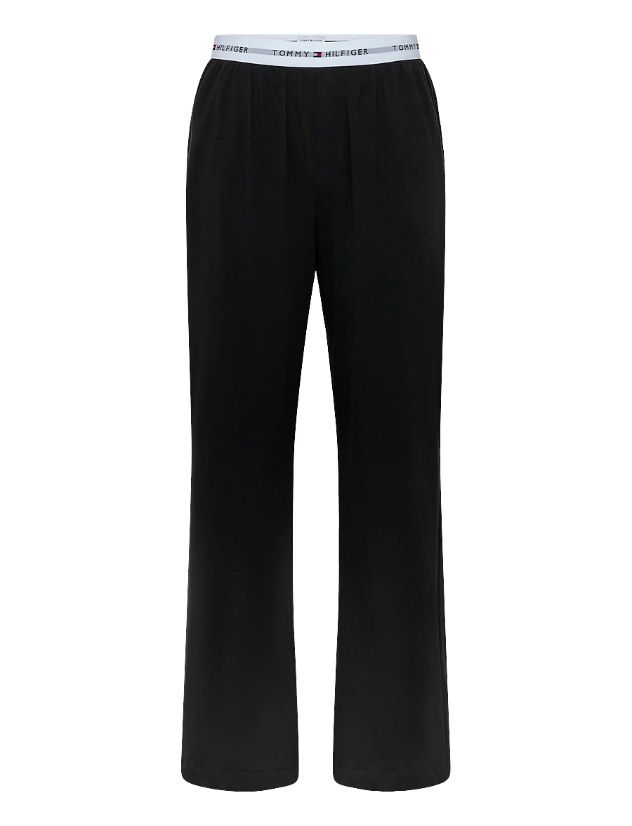 Tommy Hilfiger - LS JERSEY SET SOLID - pyjamasöverdelar - white black - 3