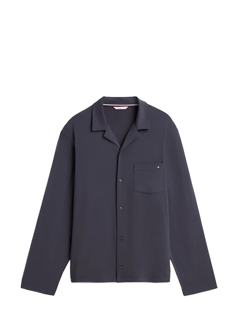 Tommy Hilfiger - MODAL BUTTON DOWN SHIRT - pidžaamasärgid - dark ash - 0