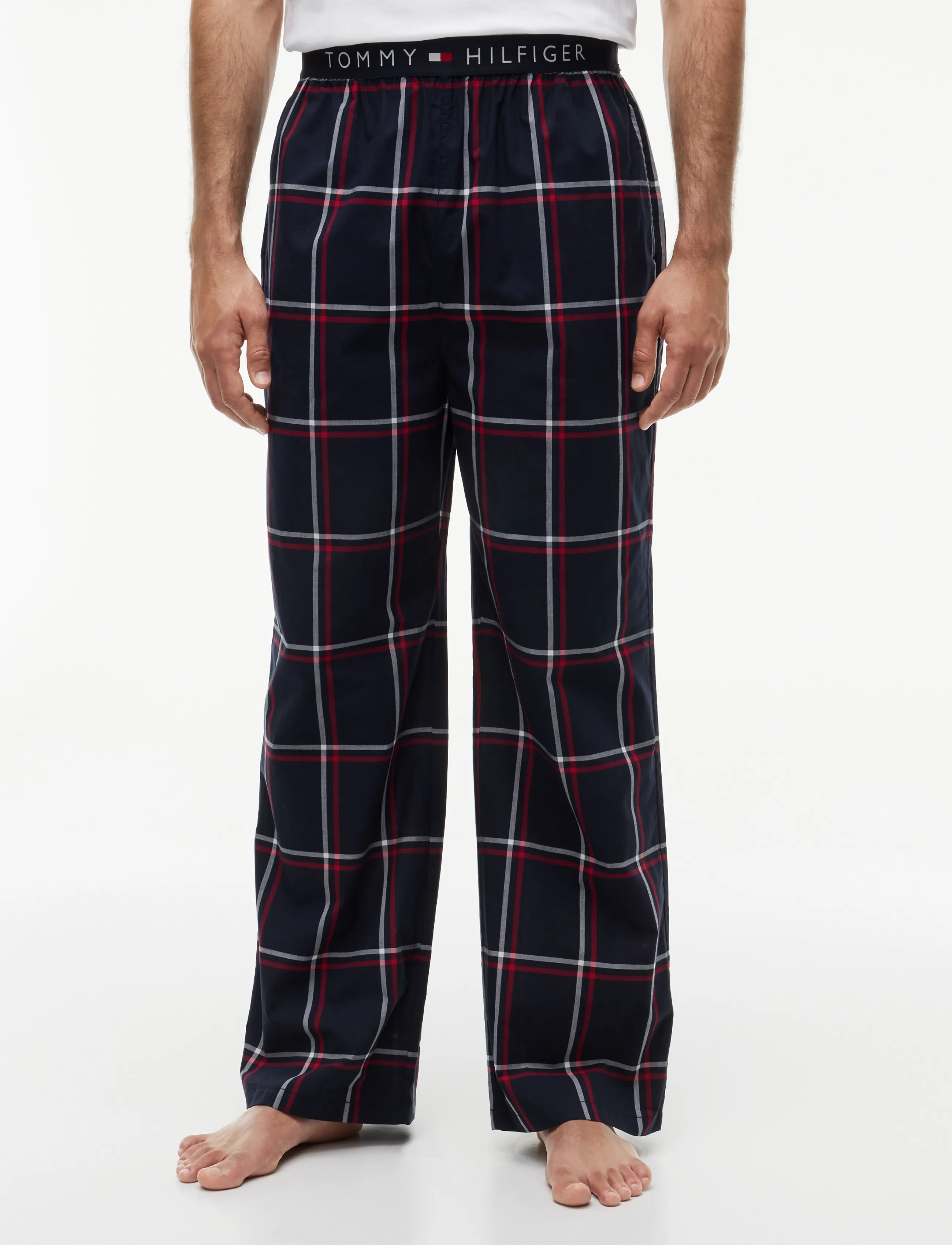 Tommy Hilfiger WOVEN PANT PRINT WB - Tommy Hilfiger - RWB WINDOWPANE CHECK / navy