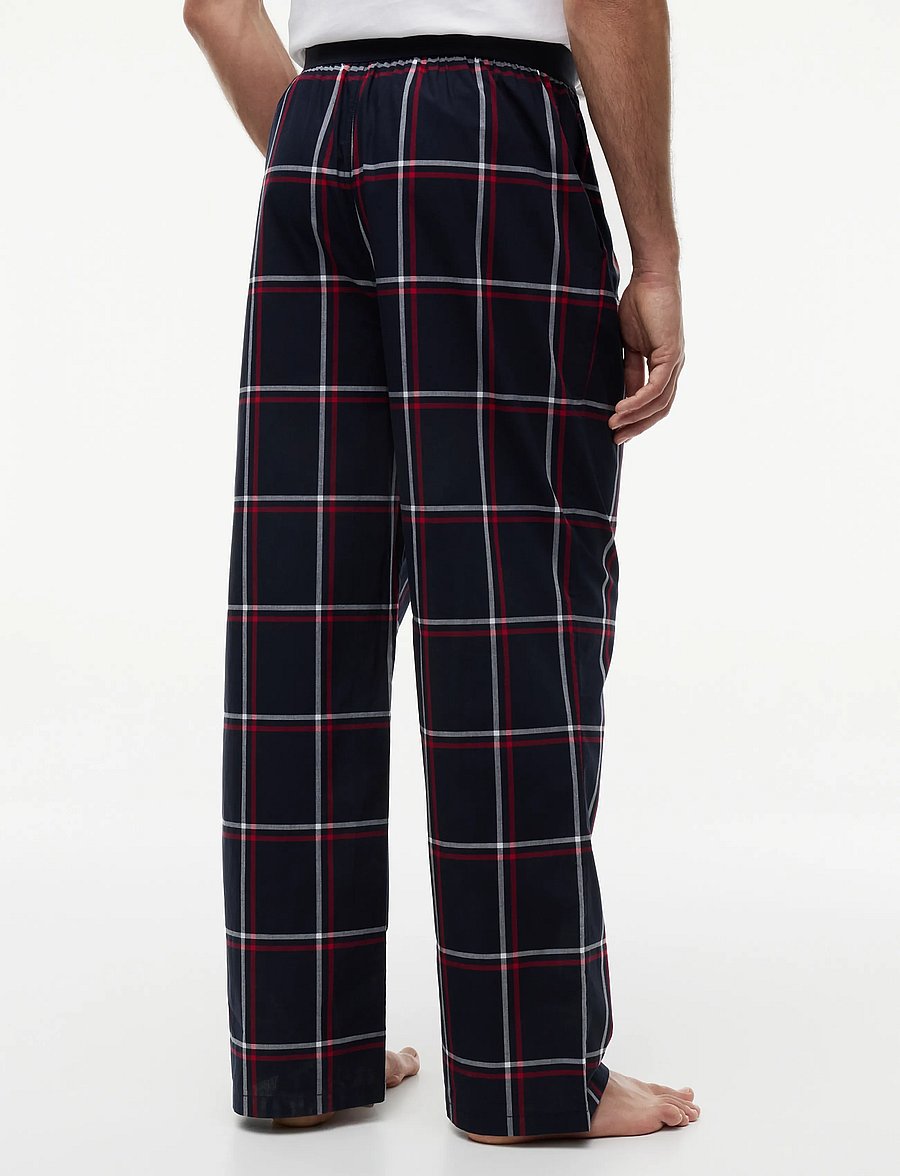 Tommy Hilfiger - WOVEN PANT PRINT WB - pyjamahosen - rwb windowpane check - 2
