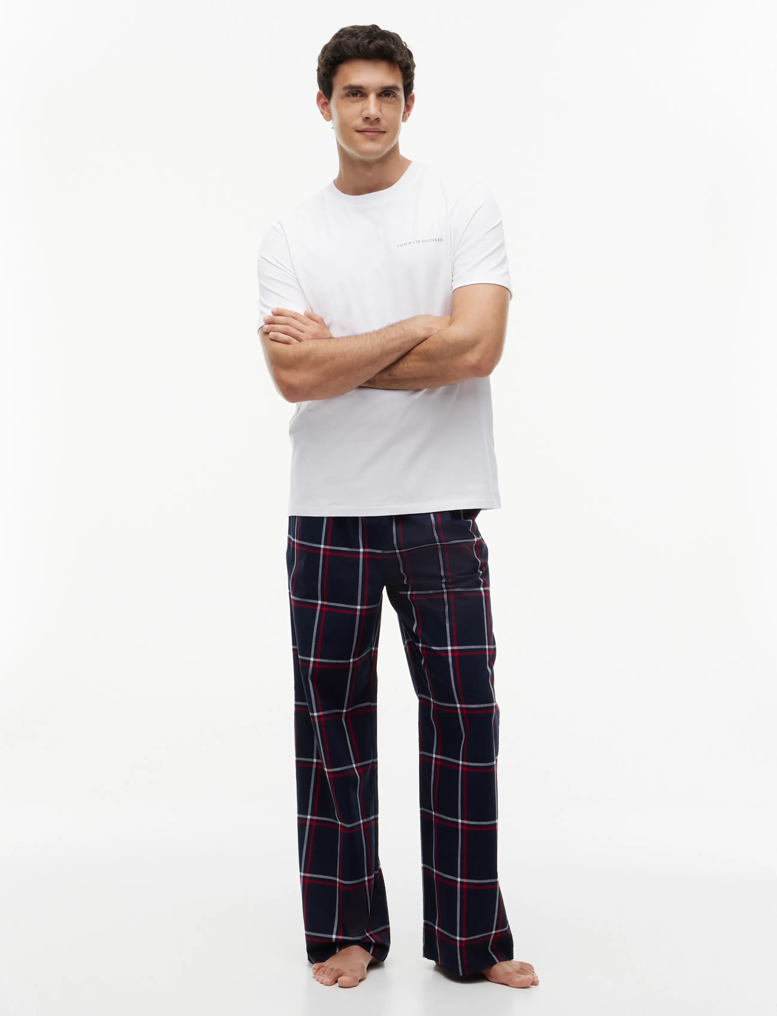 Tommy Hilfiger - WOVEN PANT PRINT WB - rwb windowpane check - 3