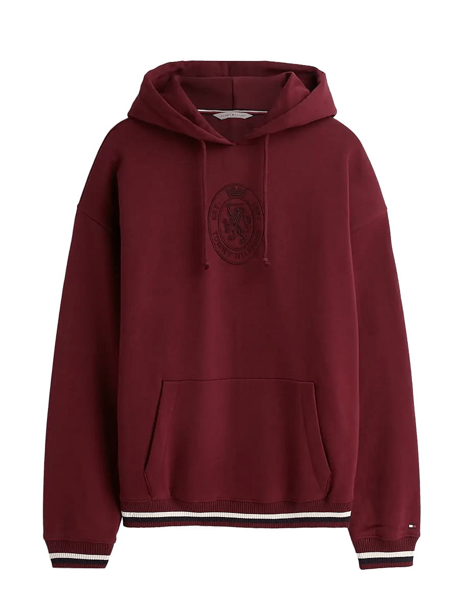 Tommy Hilfiger - OH HOODIE - kapuutsiga pusad - burgundy - 0