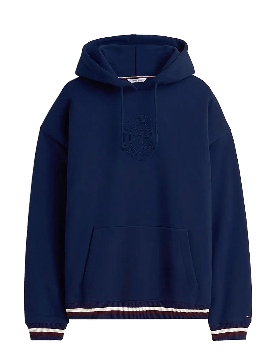 Tommy Hilfiger - OH HOODIE - kapuutsiga pusad - carbon navy - 1
