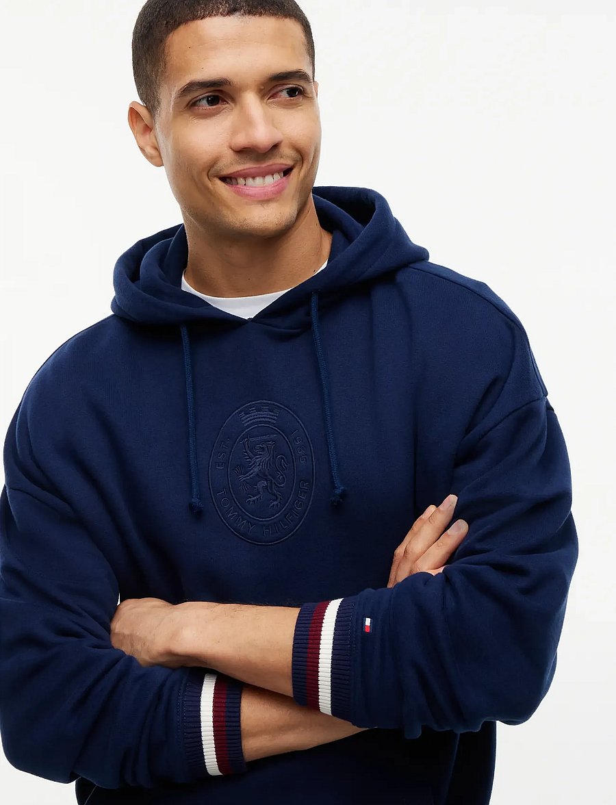 Tommy Hilfiger - OH HOODIE - kapuutsiga pusad - carbon navy - 3
