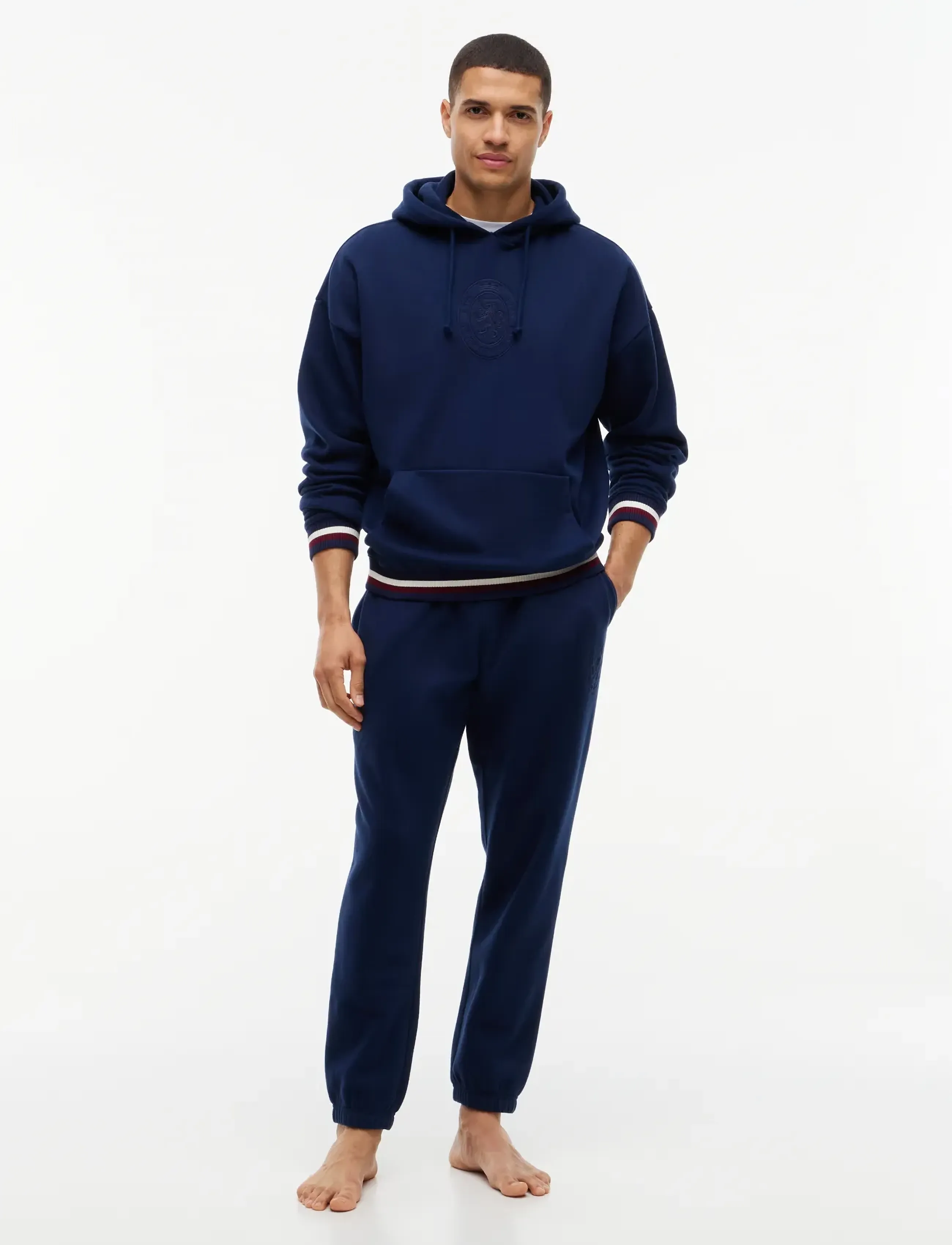 Tommy Hilfiger - OH HOODIE - kapuutsiga pusad - carbon navy - 4