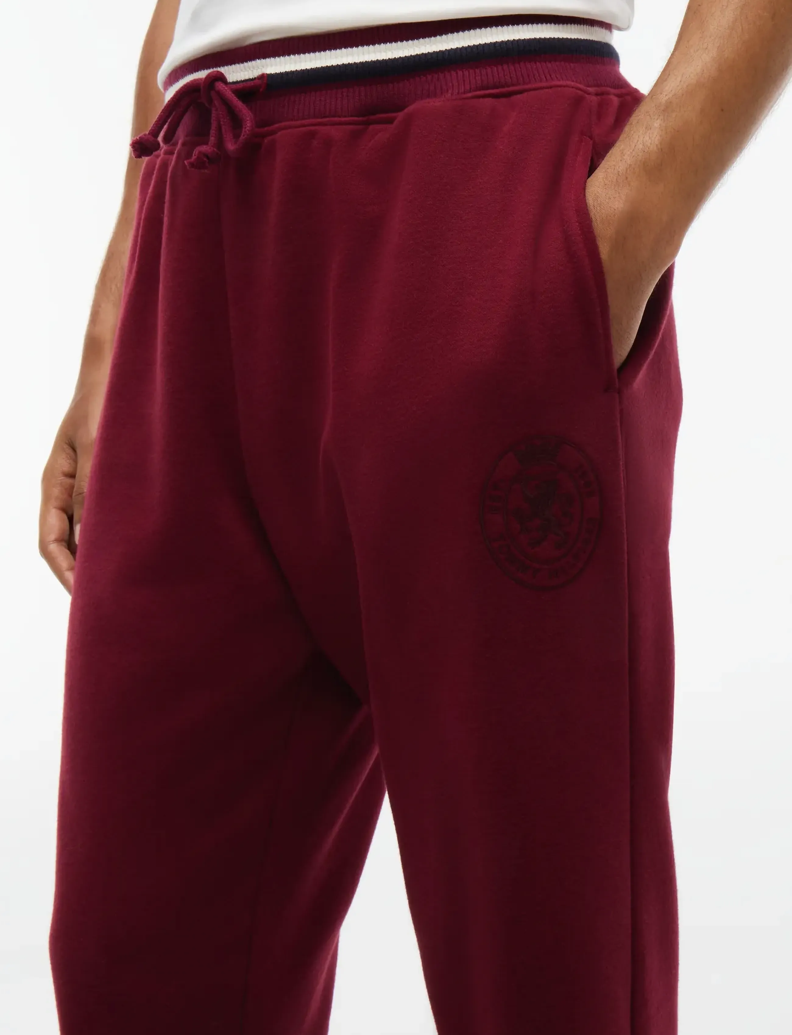 Tommy Hilfiger - TRACK PANTS - dressipüksid - burgundy - 4