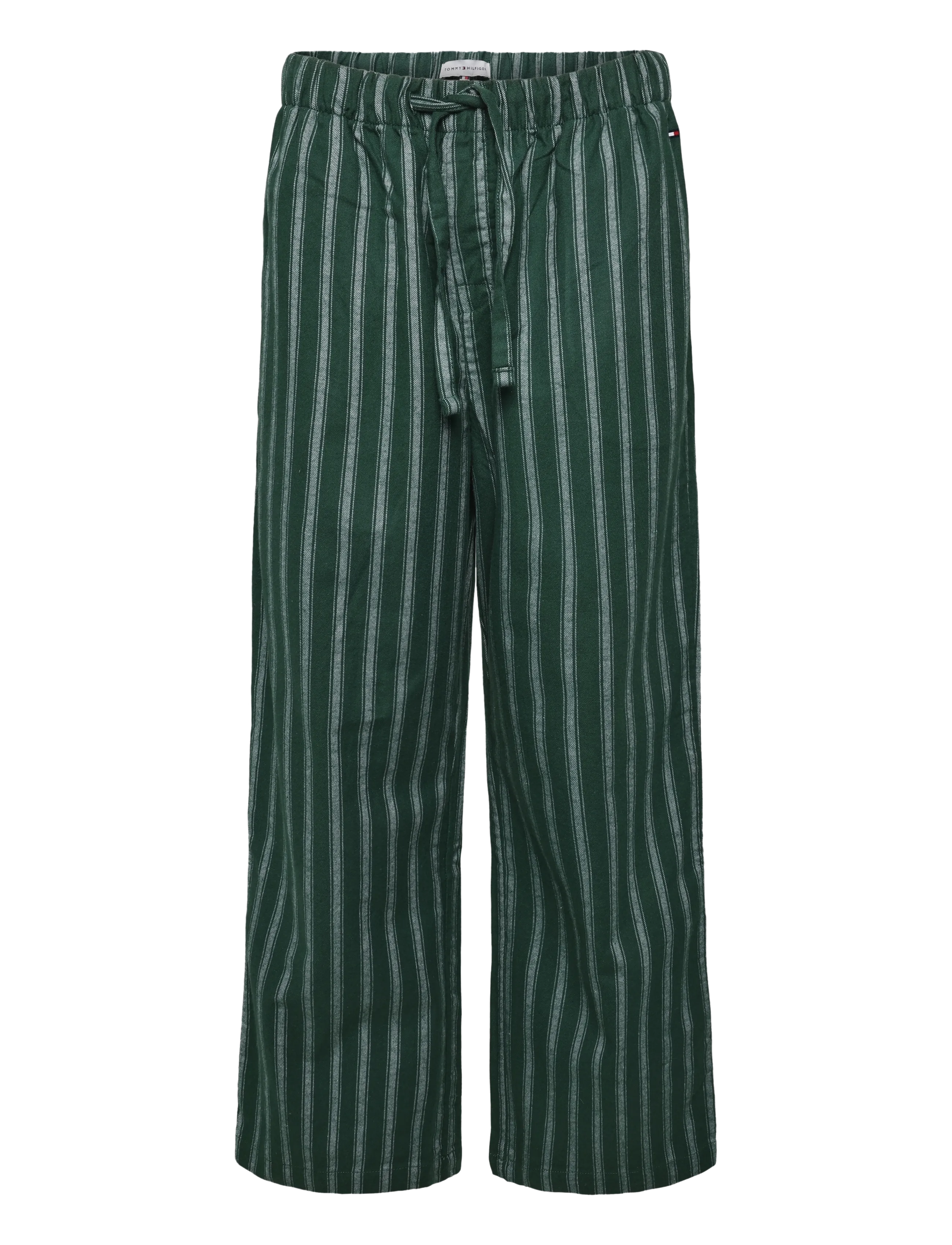 Tommy Hilfiger - FLANNEL PJ SETSHIRT - pyjama sets - ornamental green pj stripe - 3