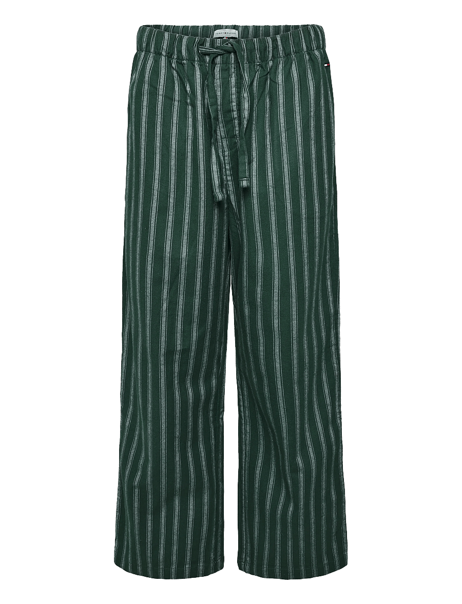 Tommy Hilfiger - FLANNEL PJ SETSHIRT - pyjama sets - ornamental green pj stripe - 3