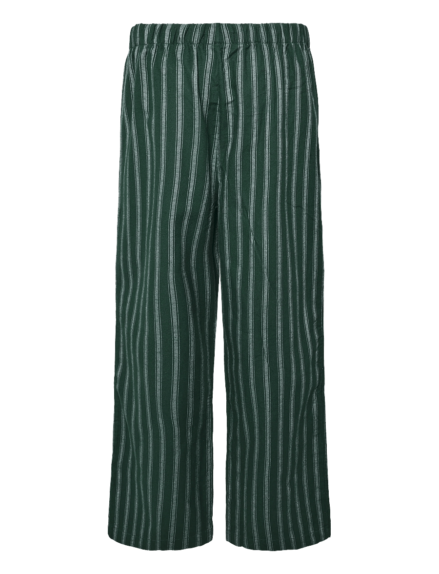 Tommy Hilfiger - FLANNEL PJ SETSHIRT - pyjama sets - ornamental green pj stripe - 4
