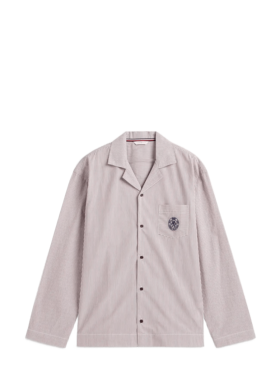 Tommy Hilfiger - LS WOVEN PJ SHIRT SET GIFT - pyjamasets - burgundy ithaca - 1