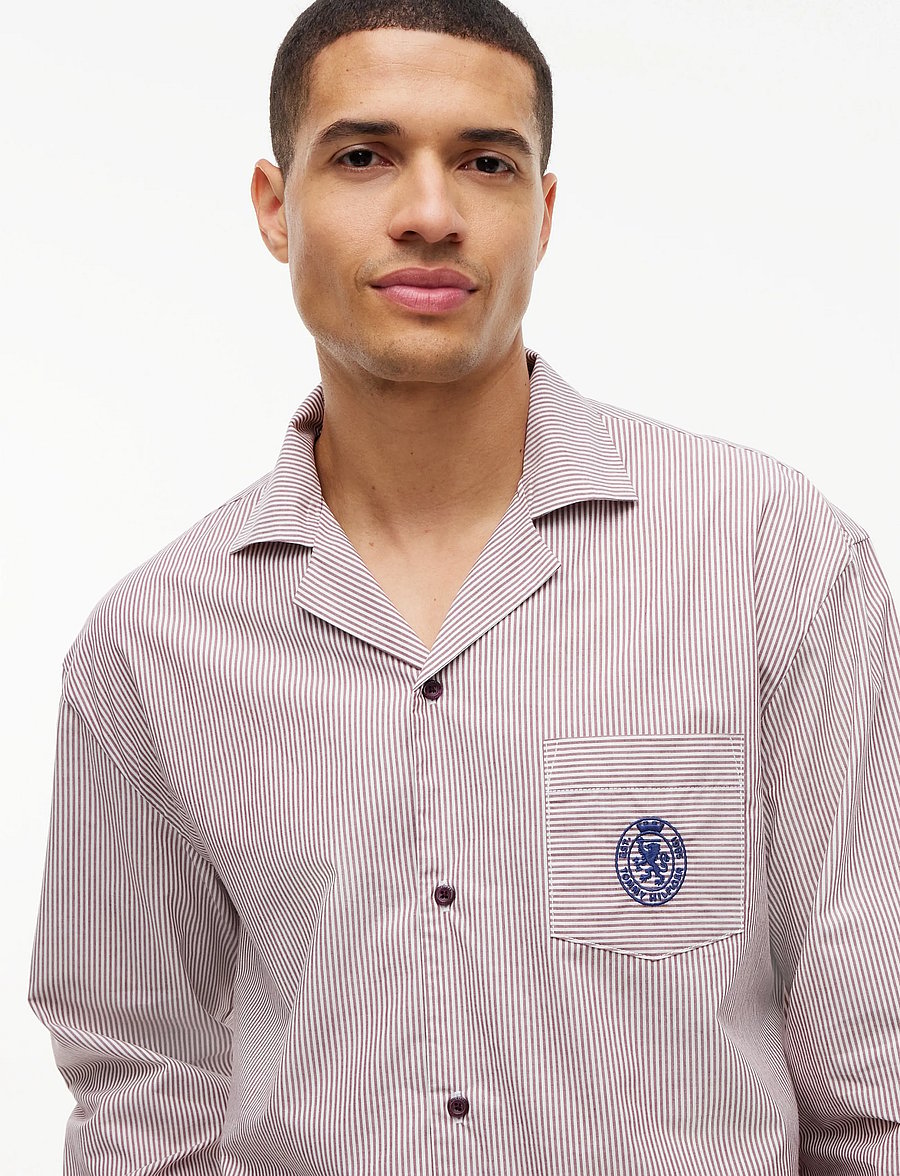 Tommy Hilfiger - LS WOVEN PJ SHIRT SET GIFT - pyjamasets - burgundy ithaca - 0