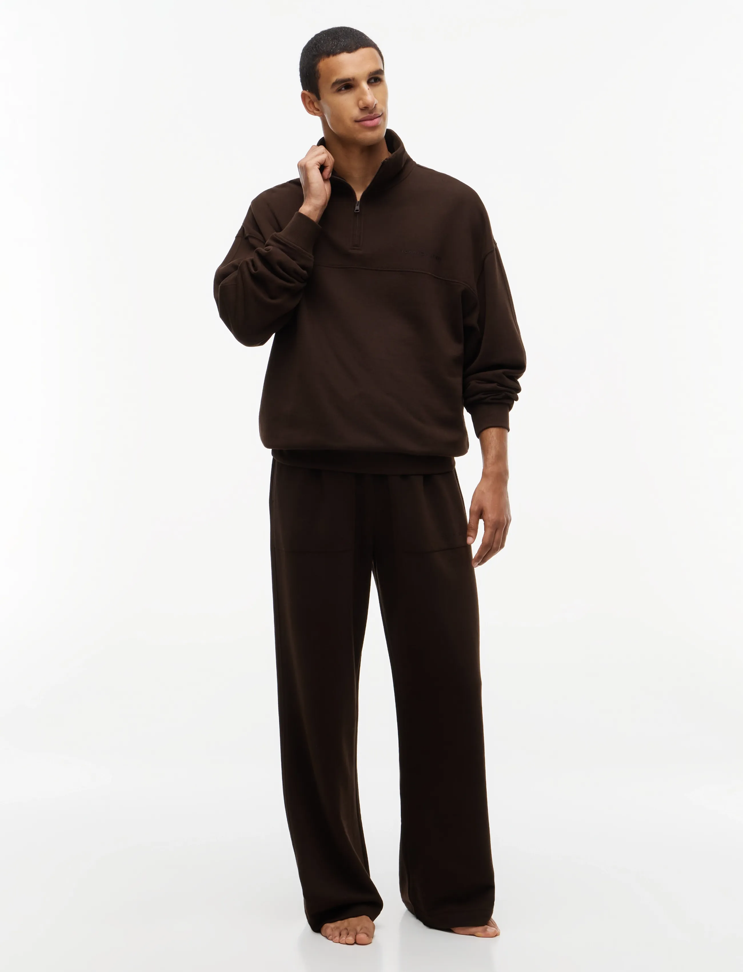 Tommy Hilfiger - TAILORED PANT - pyjamasbyxor - dark coffee - 4