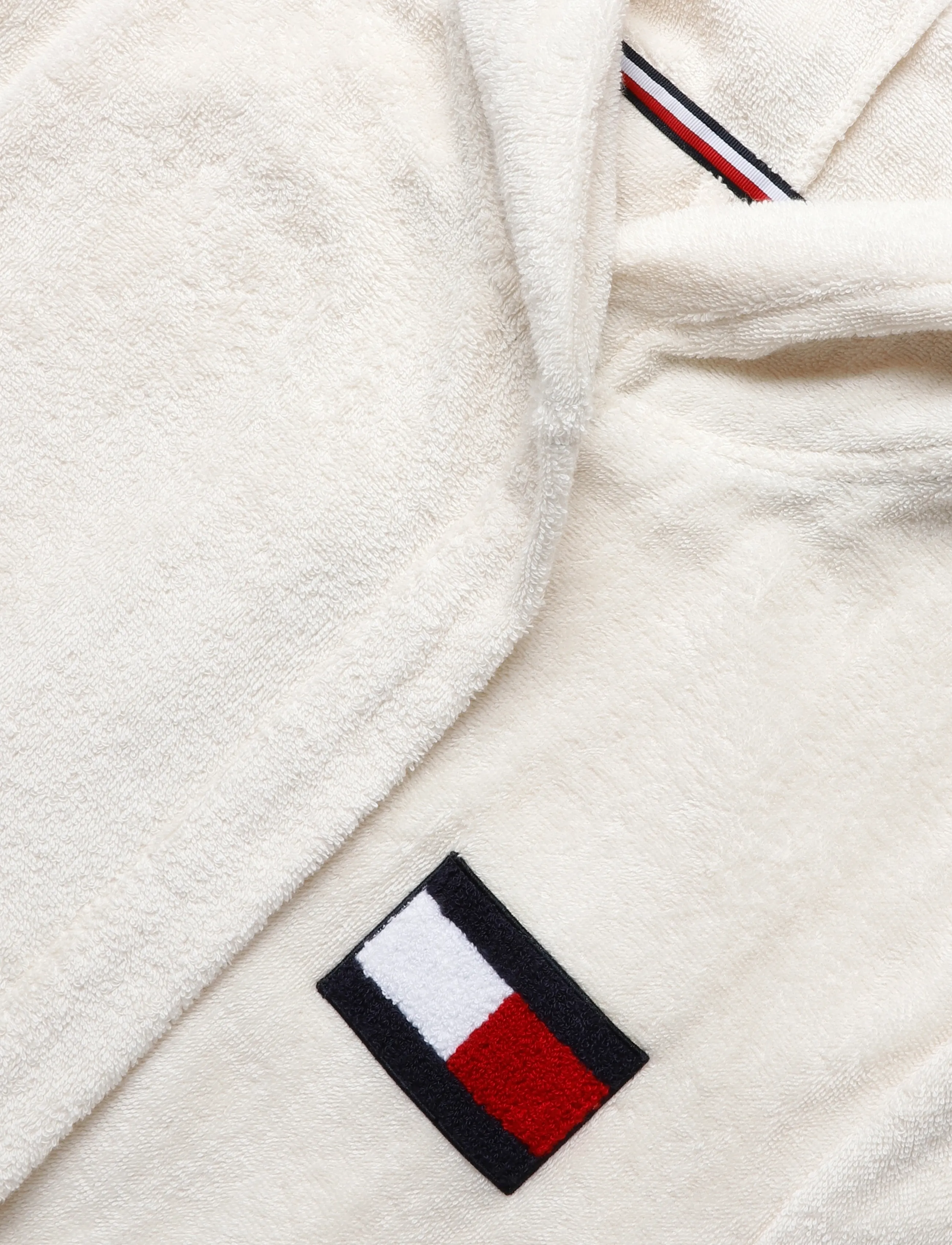 Tommy Hilfiger - UNISEX TOWELING HOODED BATHROBE - morgonrockar - ivory petal - 2