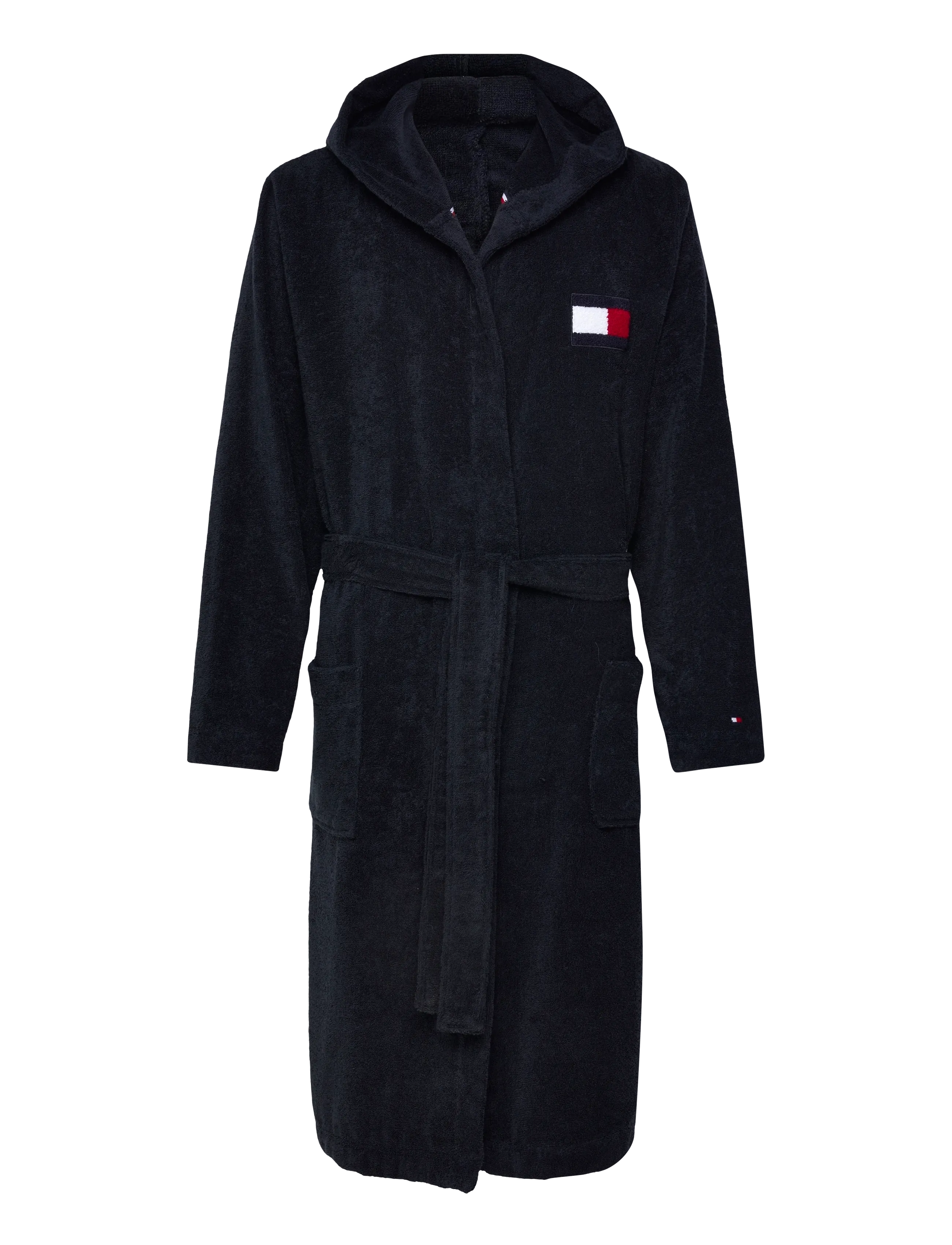 Tommy Hilfiger UNISEX TOWELING HOODED BATHROBE - Streetstyle - NAVY BLUE / navy