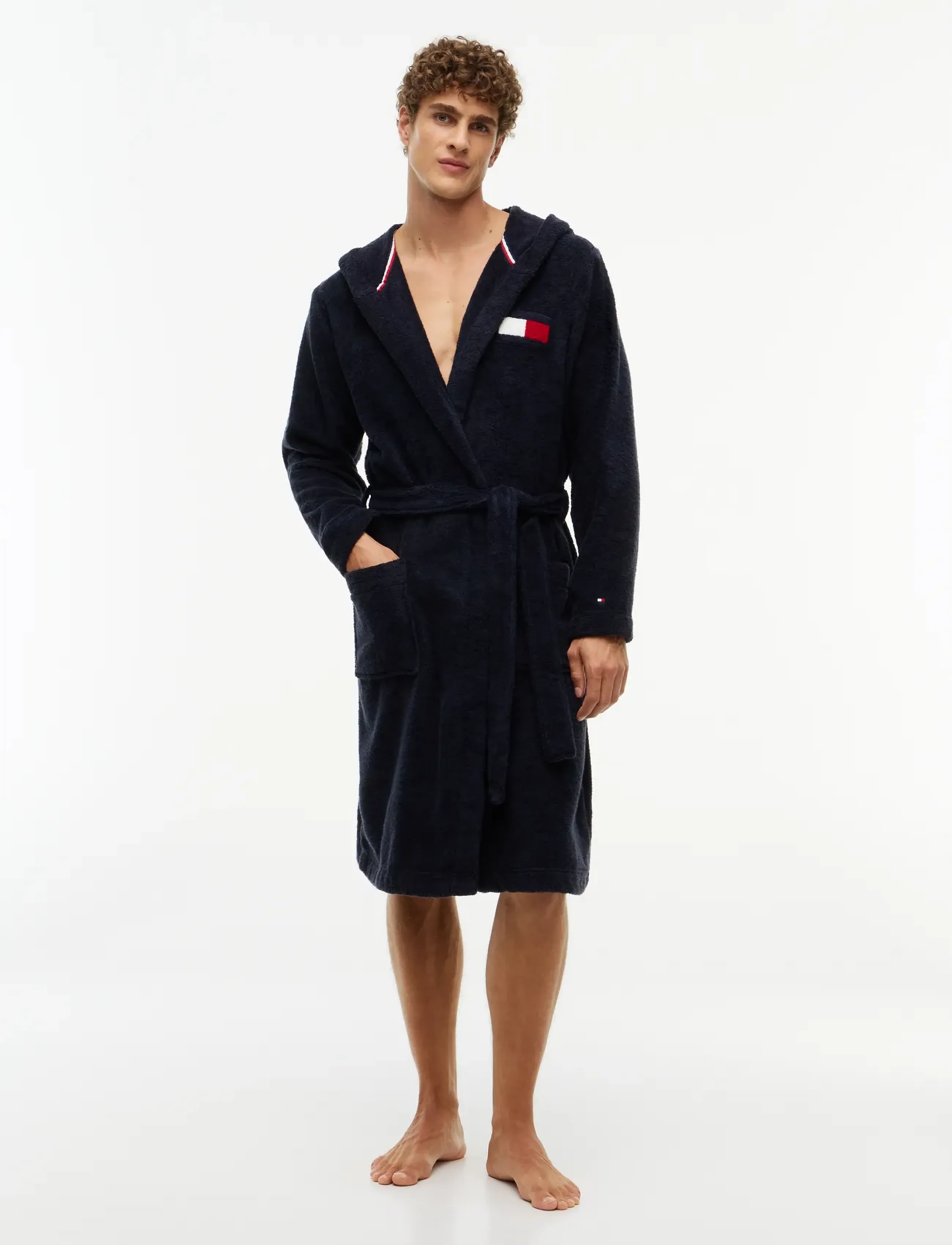 Unisex Toweling Hooded Bathrobe