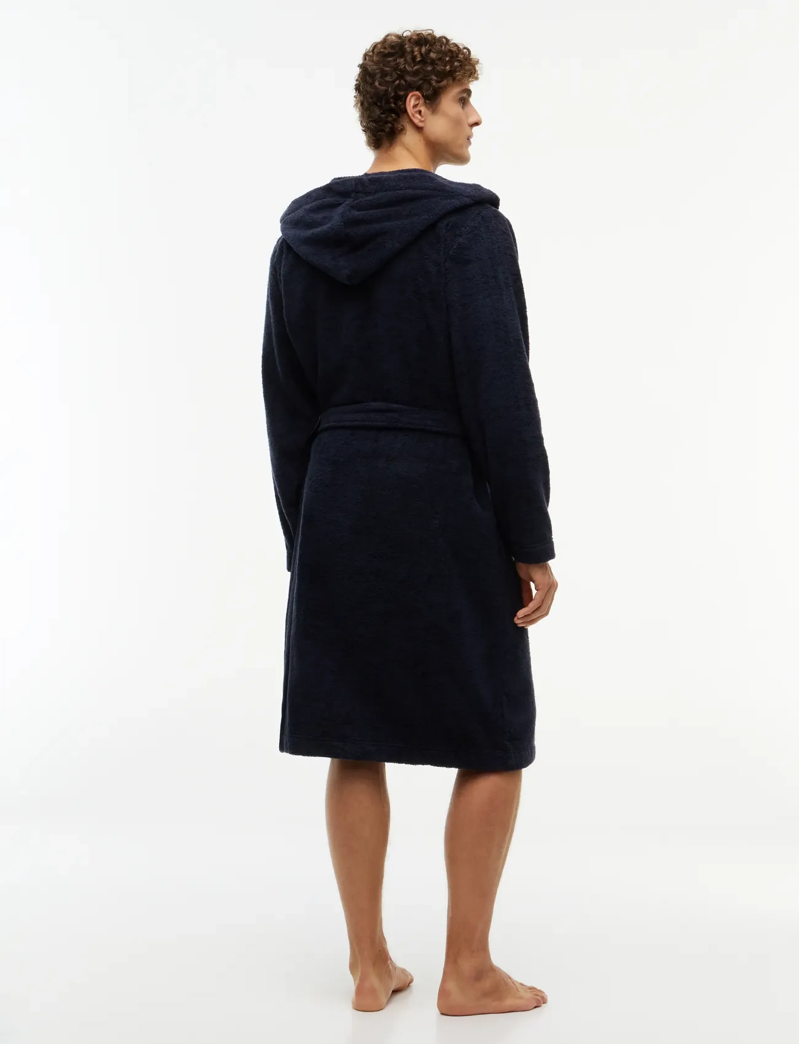 TOMMY HILFIGER Unisex Toweling Hooded Bathrobe morgonrockar herr – bild 4
