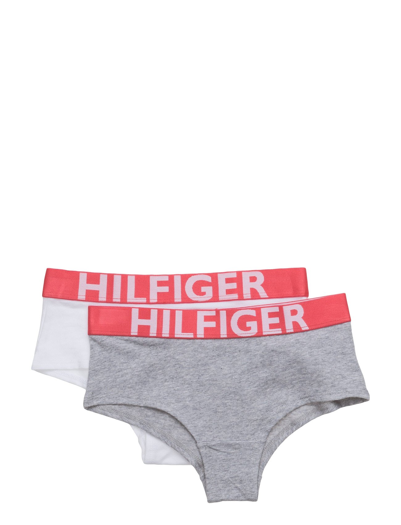 Tommy Hilfiger - 2P SHORTY - grey heather / white - 0