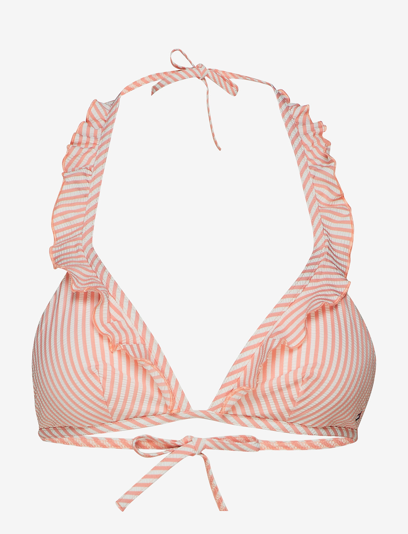 Tommy Hilfiger - TRIANGLE HALTER RP - seersucker coral - 0