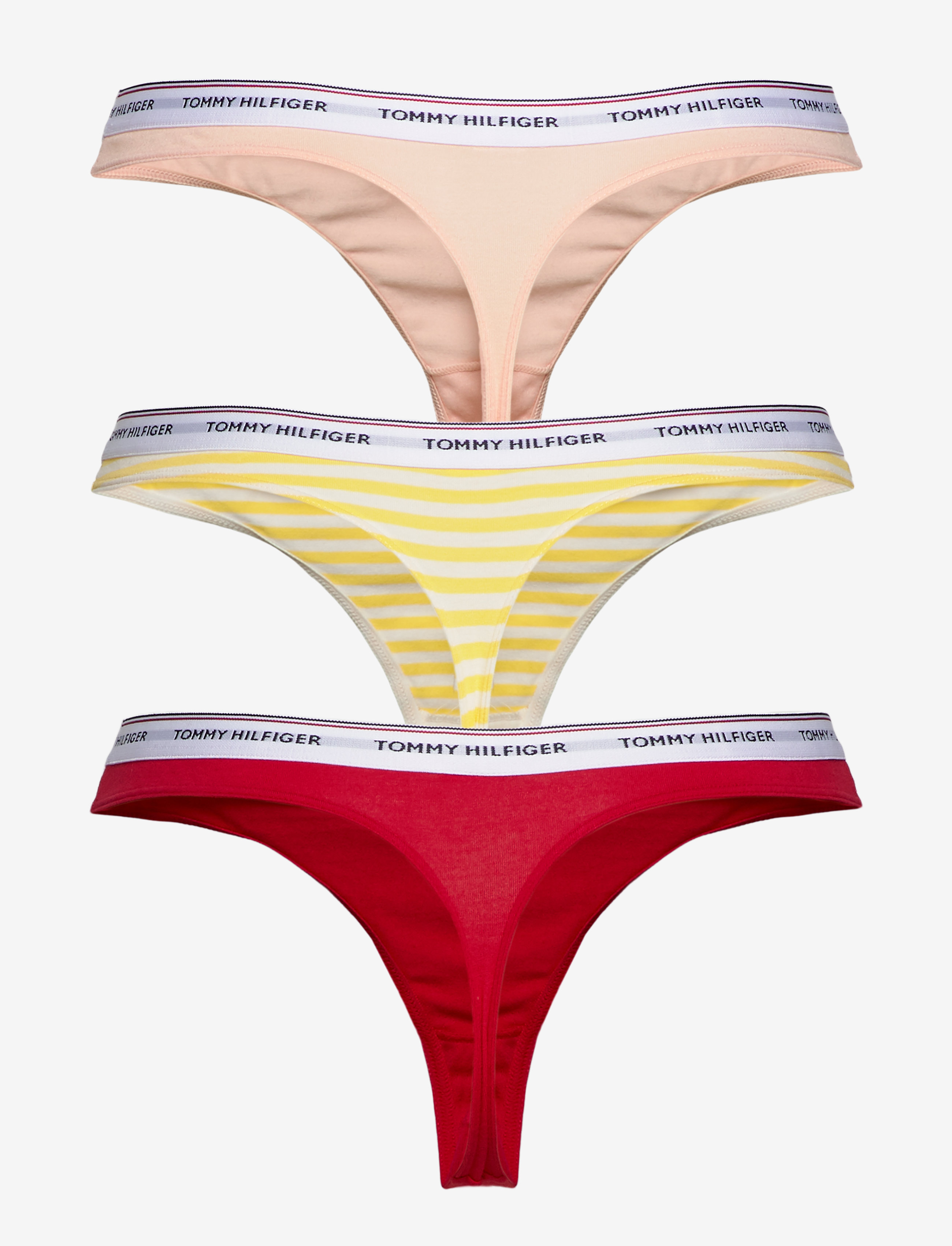 Tommy Hilfiger - 3P THONG DOT PRINT - primroseyellow/paleblush/tango - 2