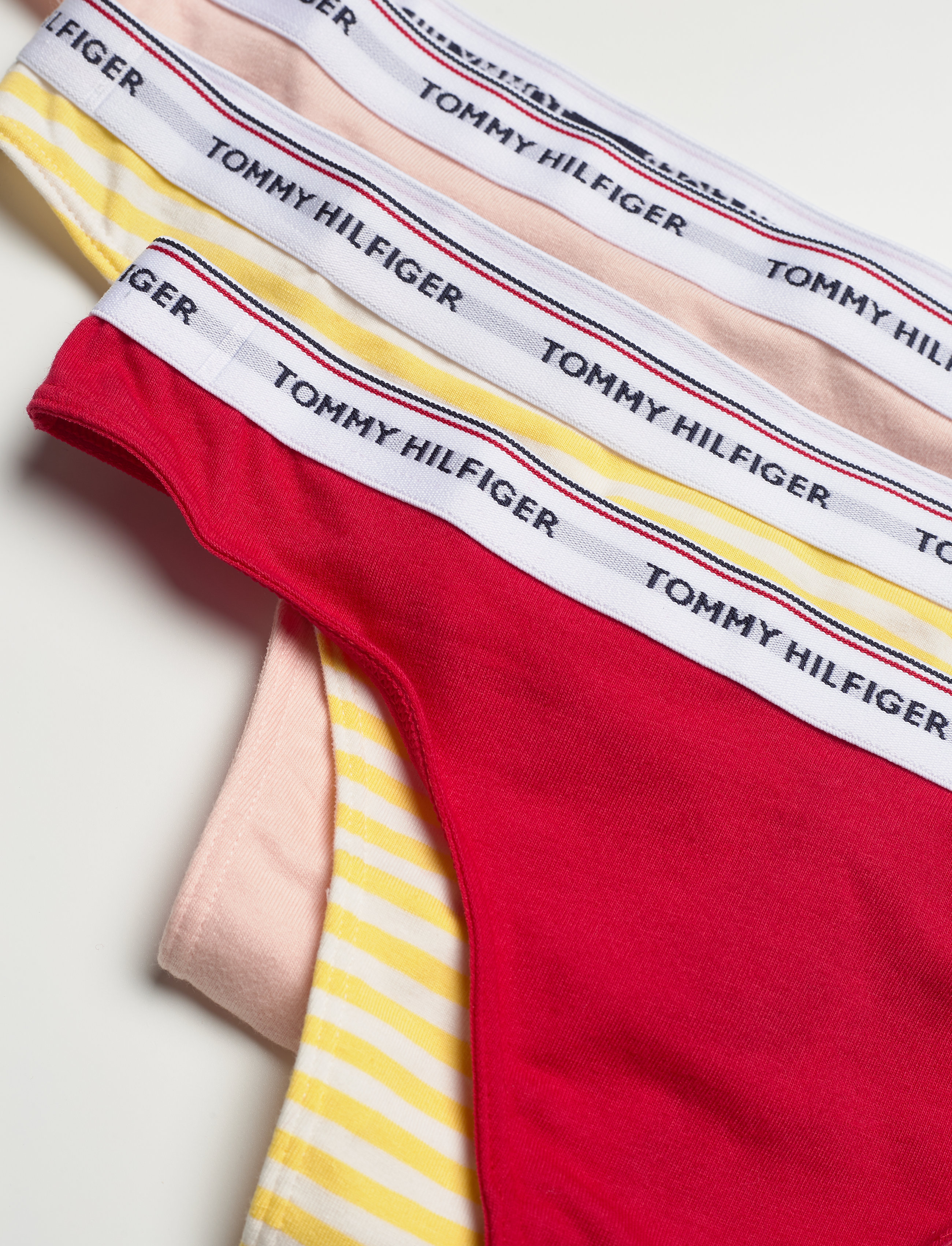 Tommy Hilfiger - 3P THONG DOT PRINT - primroseyellow/paleblush/tango - 1