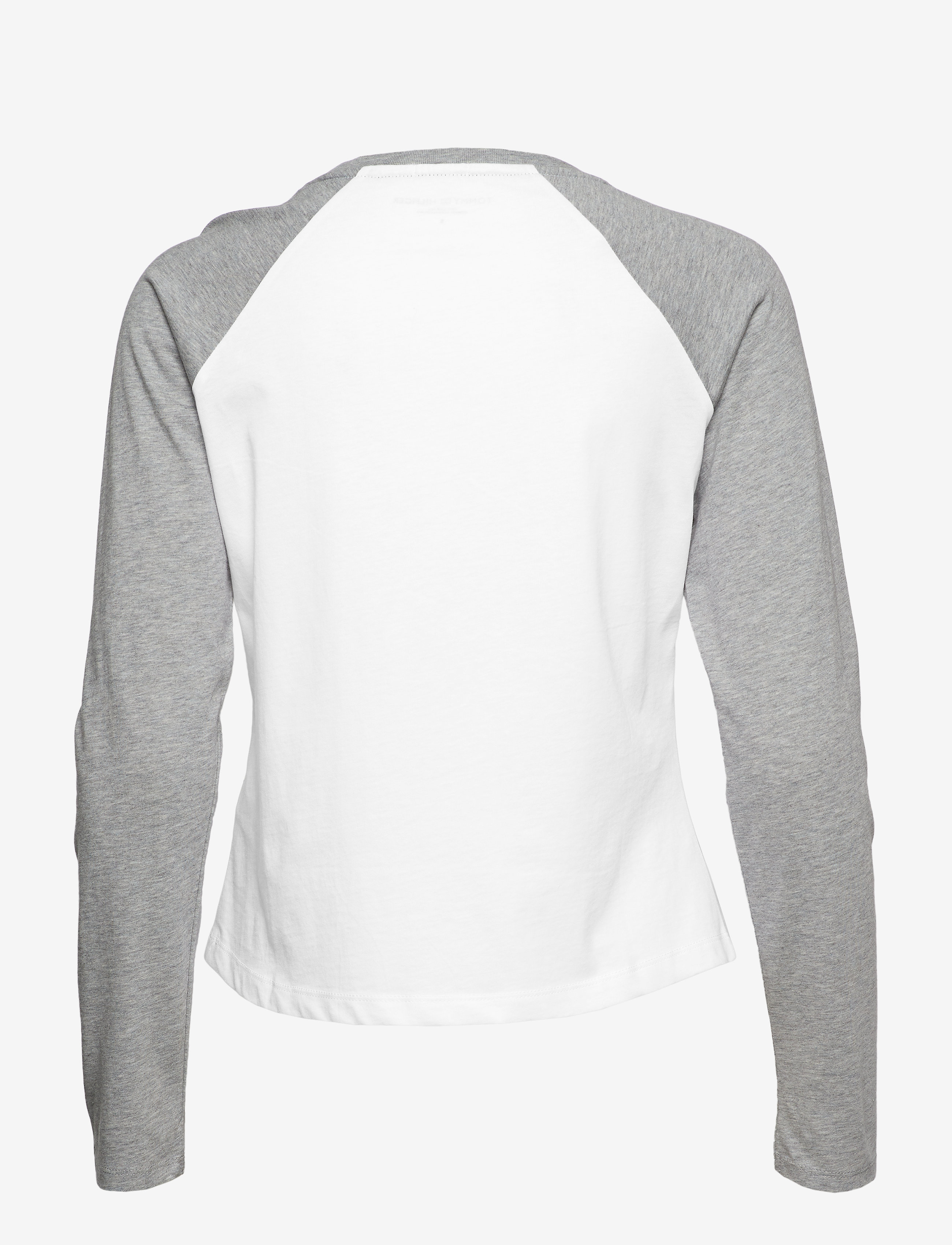 Tommy Hilfiger - LS TEE SLOGAN - white/grey heather - 1
