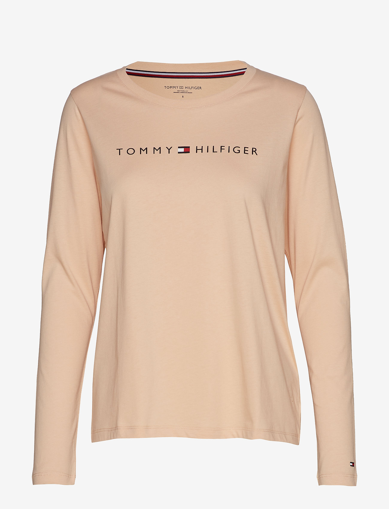 Tommy Hilfiger - CREW NECK TEE LONG SLEEVE LOGO - toasted almond - 0