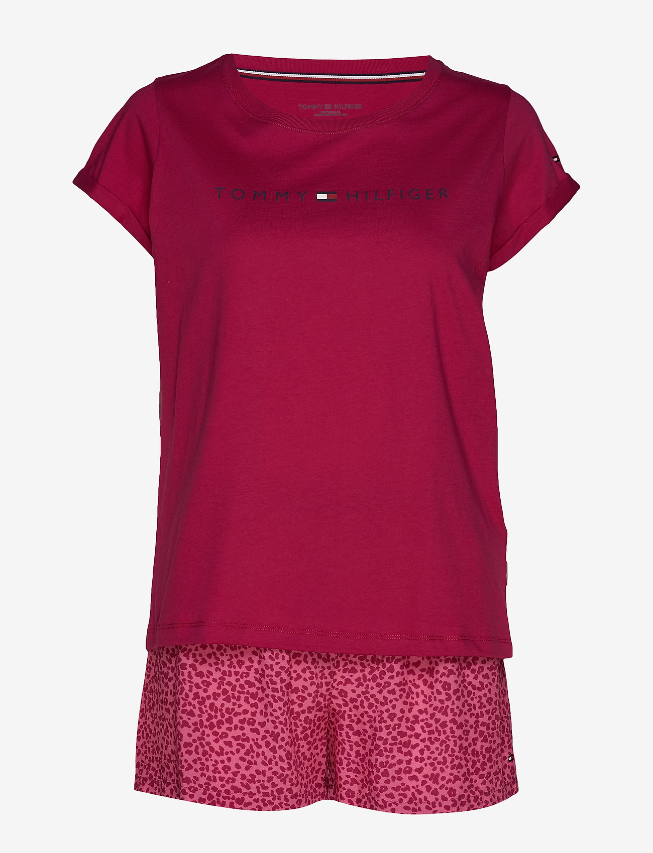 Tommy Hilfiger - SHORTAMA SET VALENTINE - cerise/cerise - 0