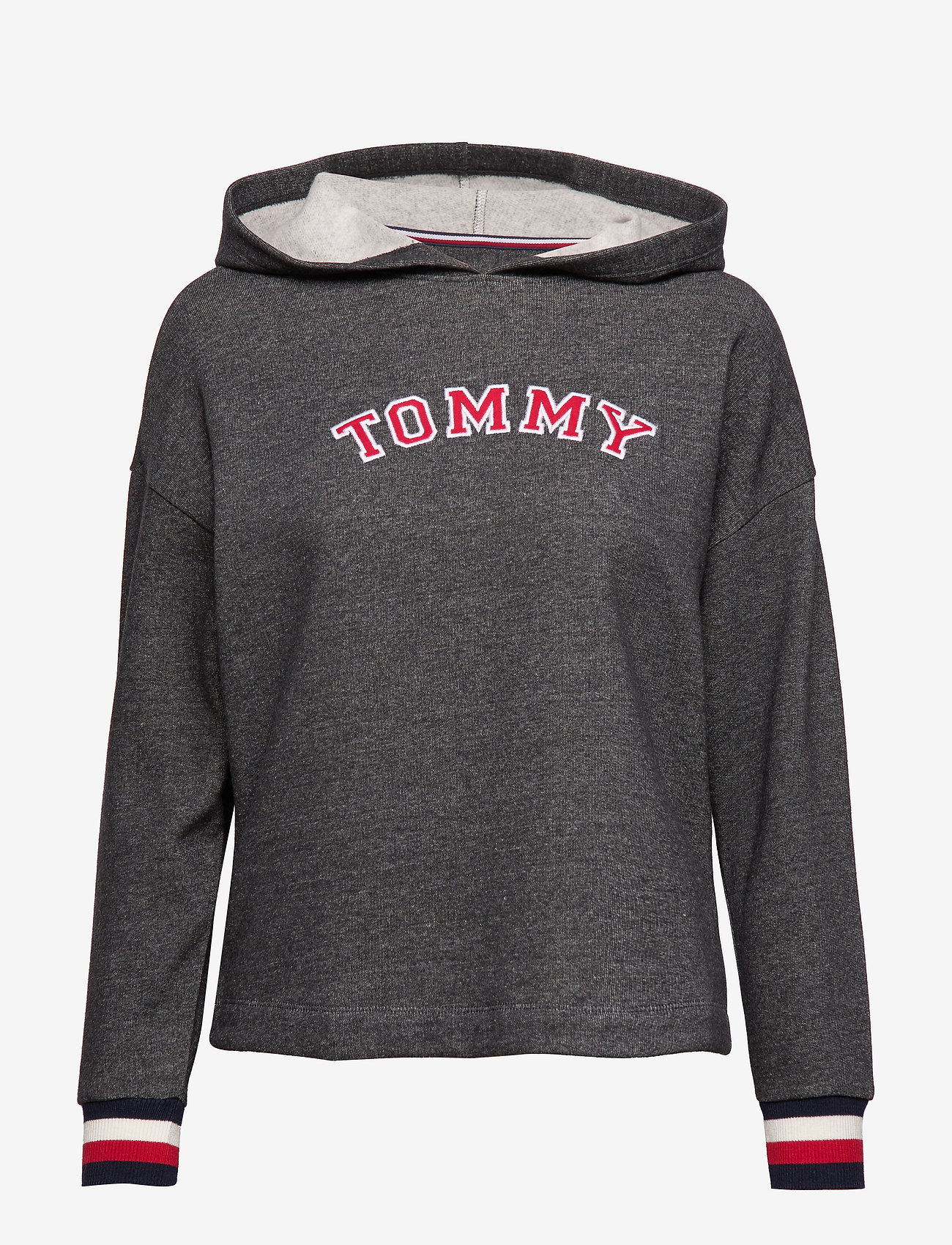 Tommy Hilfiger - BATWING HOODY LS - dark grey htr - 0