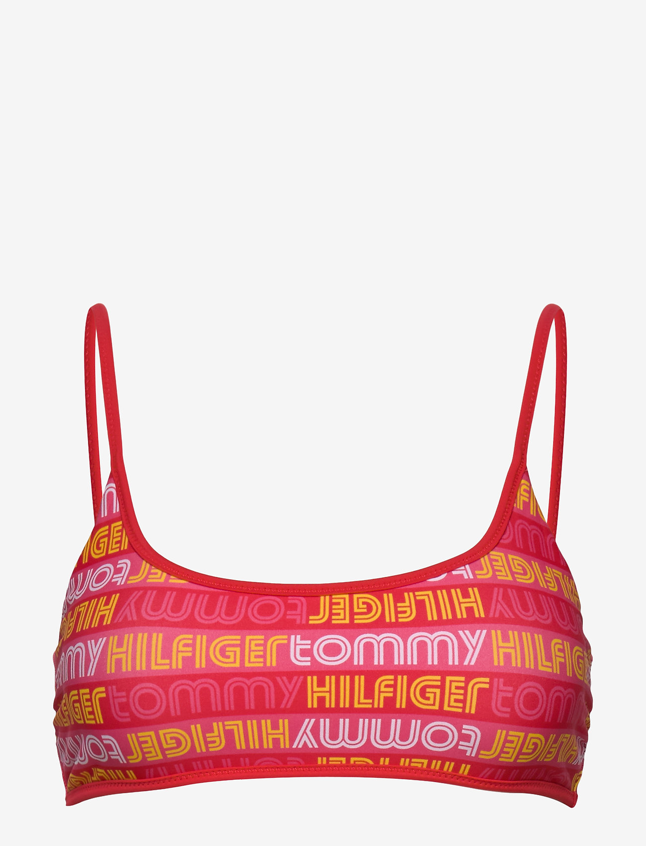 Tommy Hilfiger - BRALETTE - logo pop aop - laser pink - 0