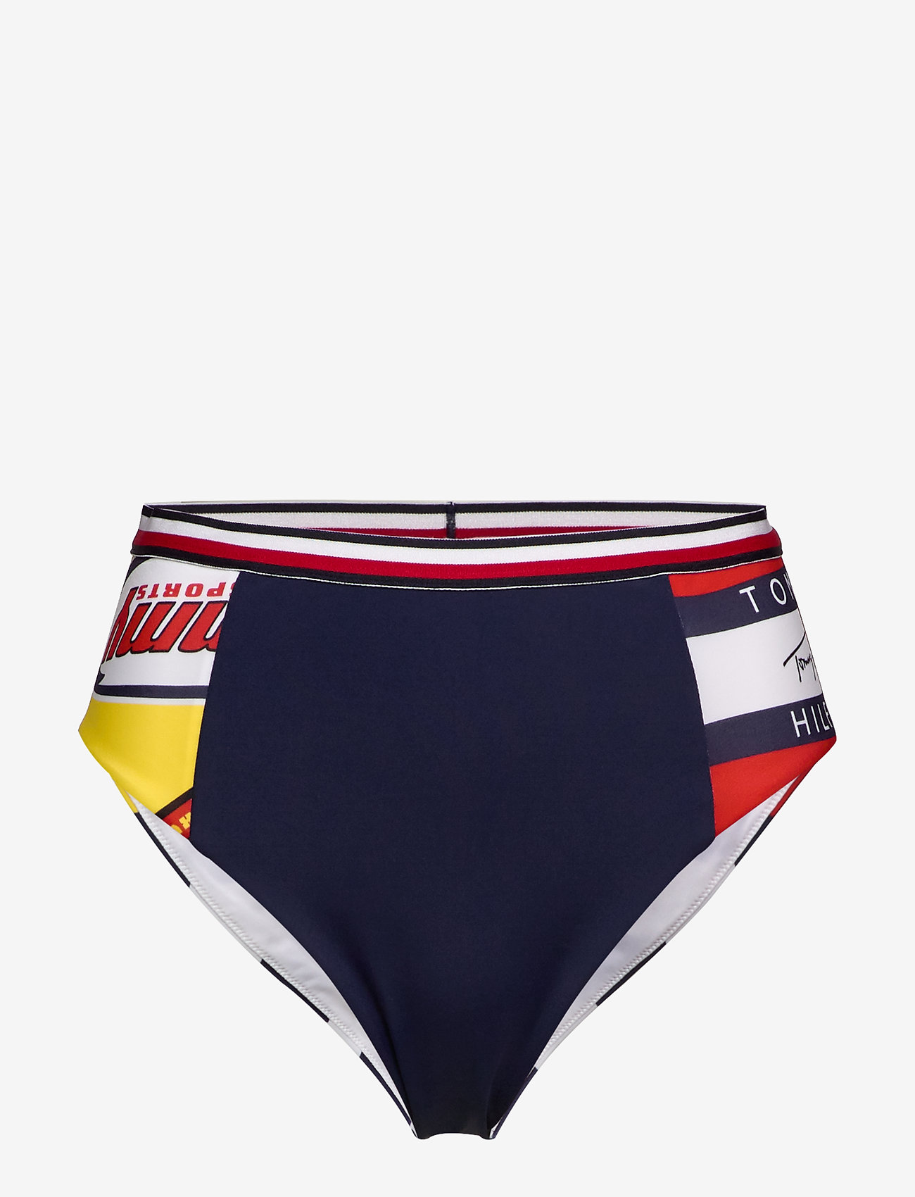 Tommy Hilfiger - CHEEKY HIGH WAIST BIKINI - archive badge aop - bold yello - 0
