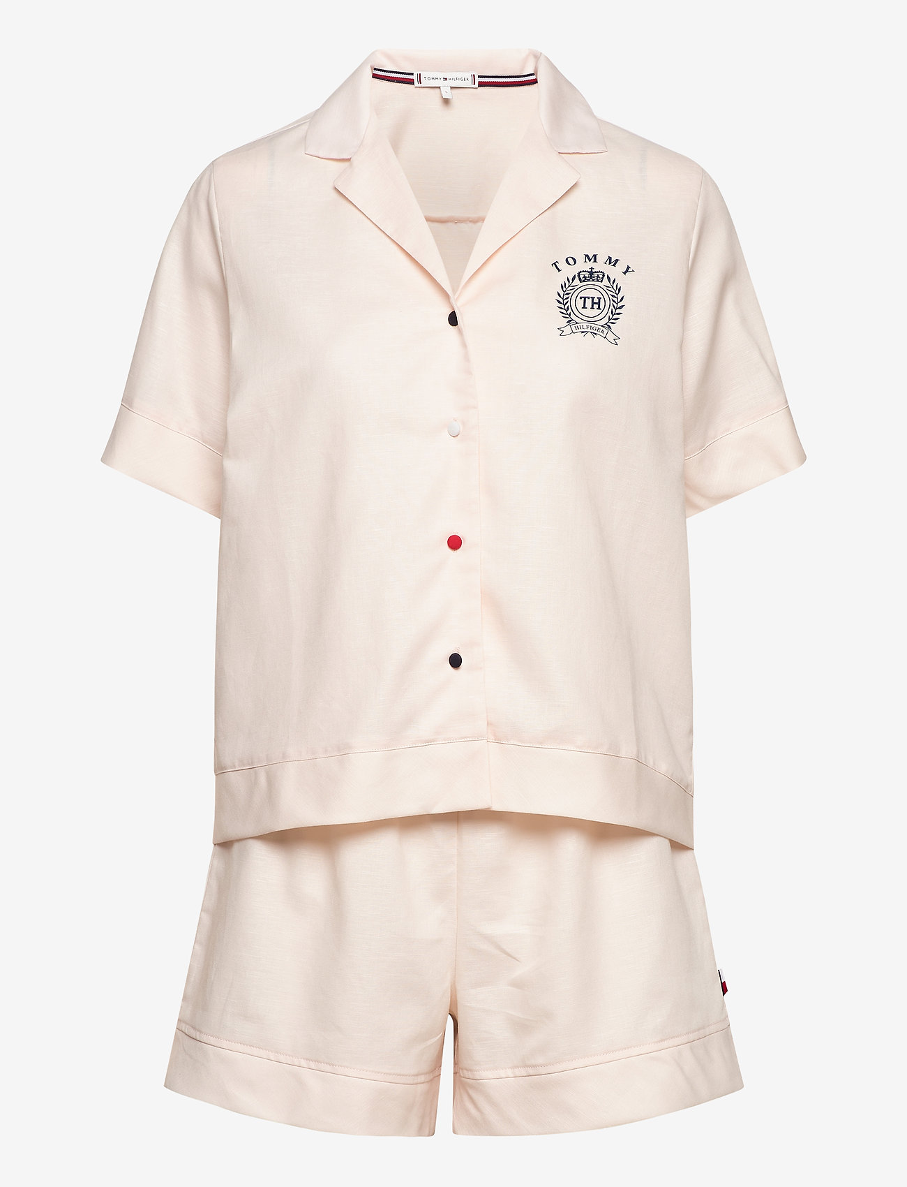 Tommy Hilfiger - SS SHORT SET LINEN - angel wing 11-1305 - 0