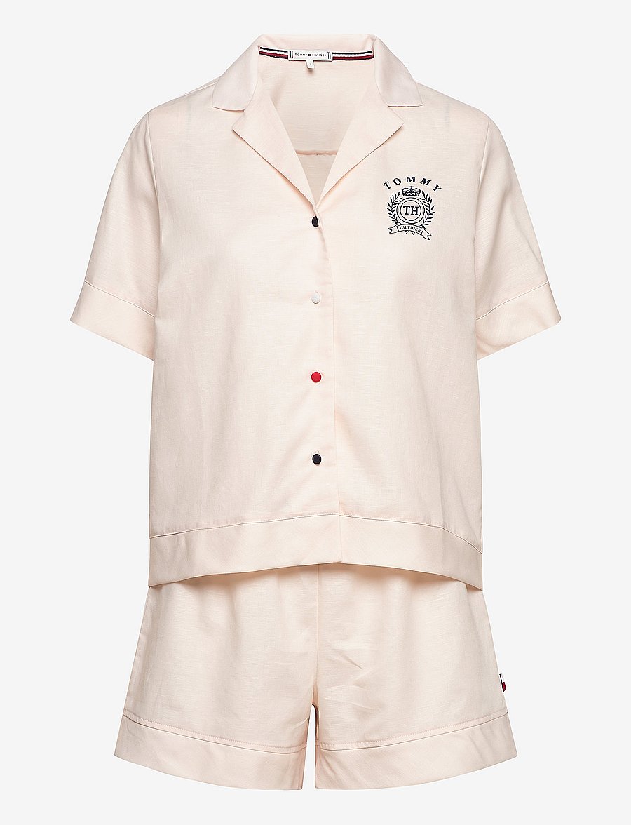 Tommy Hilfiger - SS SHORT SET LINEN - angel wing 11-1305 - 0