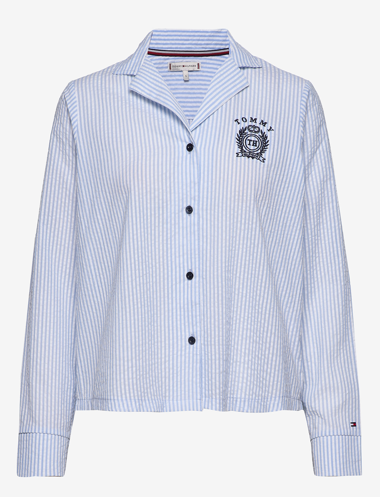 Tommy Hilfiger - LS TOP SEERSUCKER - cornflower blue - 0