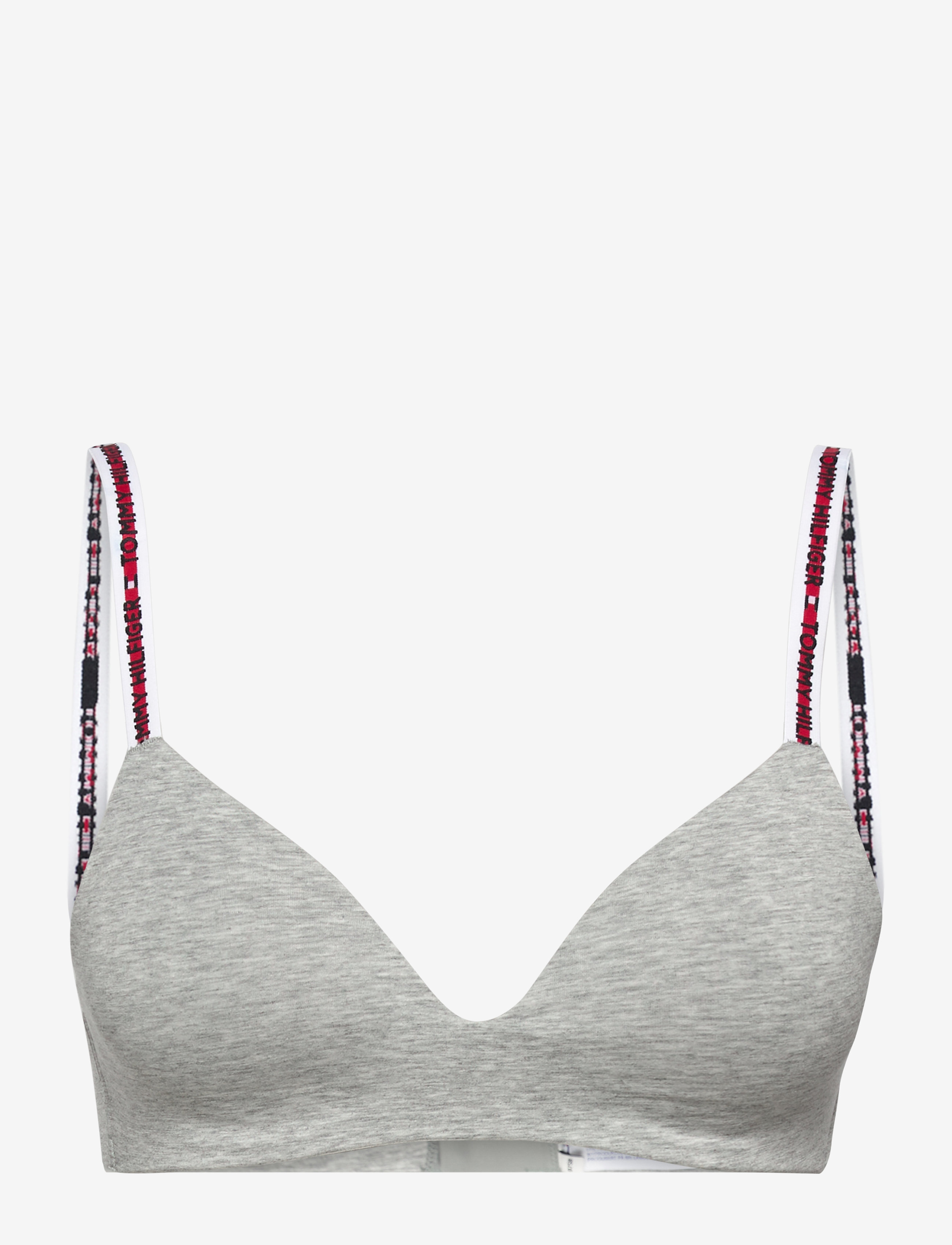LIGHTLY LINED TRIANGLE BRA - MID GREY HEATHER