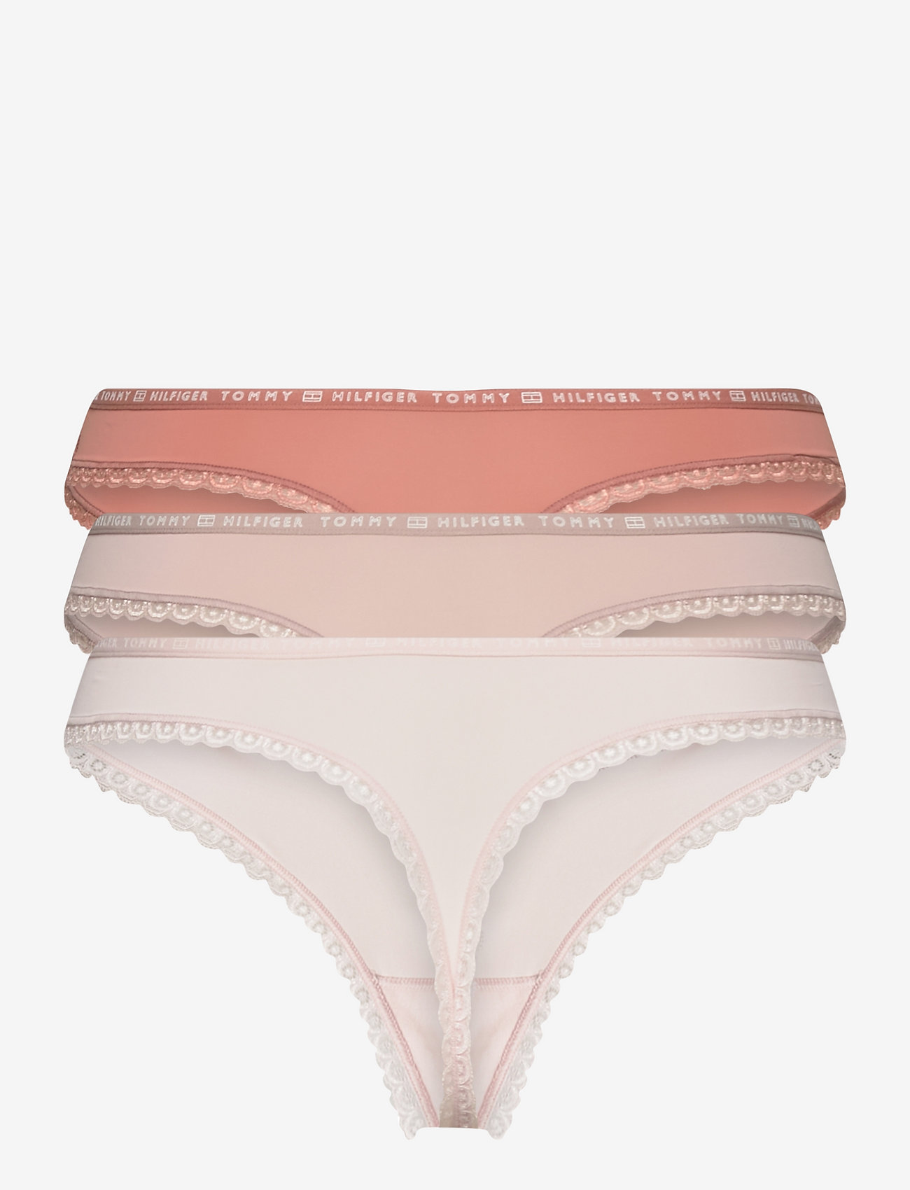 Tommy Hilfiger - 3P THONG - mineralize/balanced beige/pale pink - 2