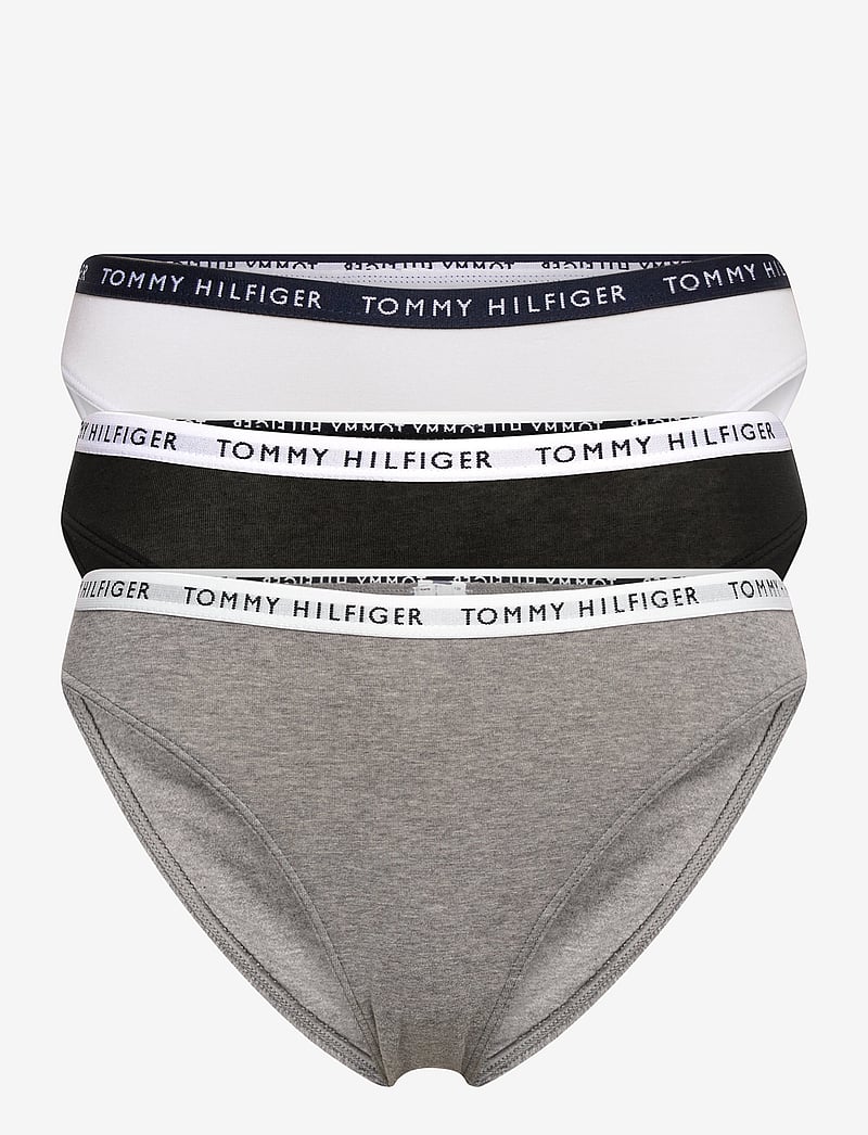Tommy Hilfiger - 3P BIKINI - püksikud - medium grey htr white black - 1