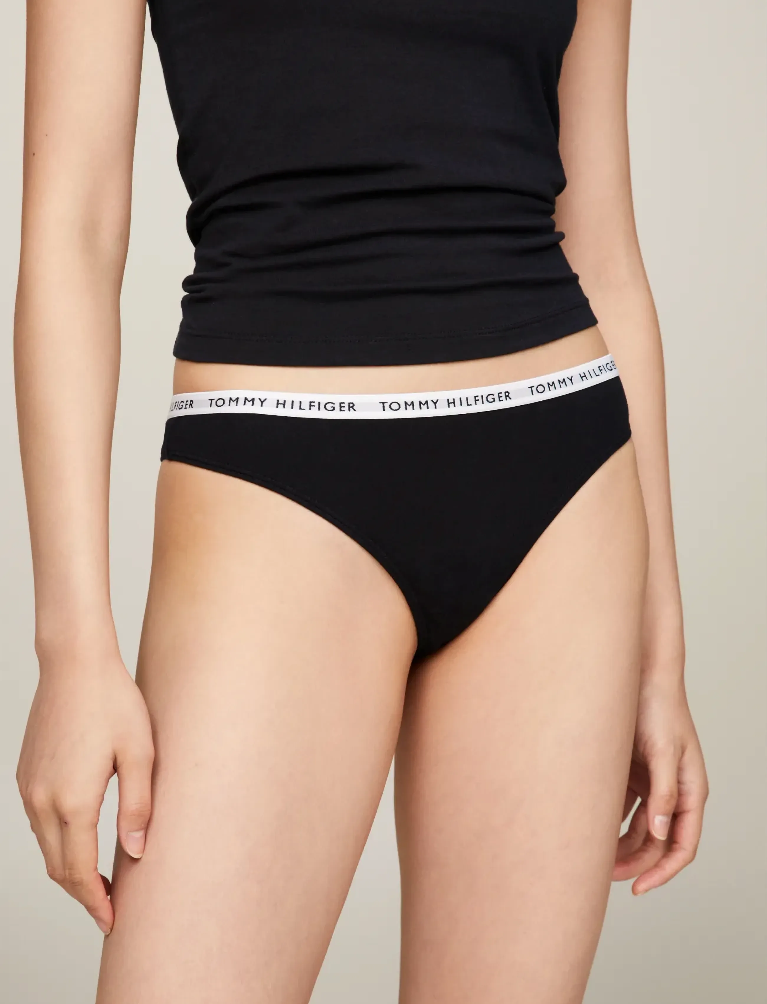 Tommy Hilfiger - 3P THONG - stringtrusser - white desert sky primary red - 4